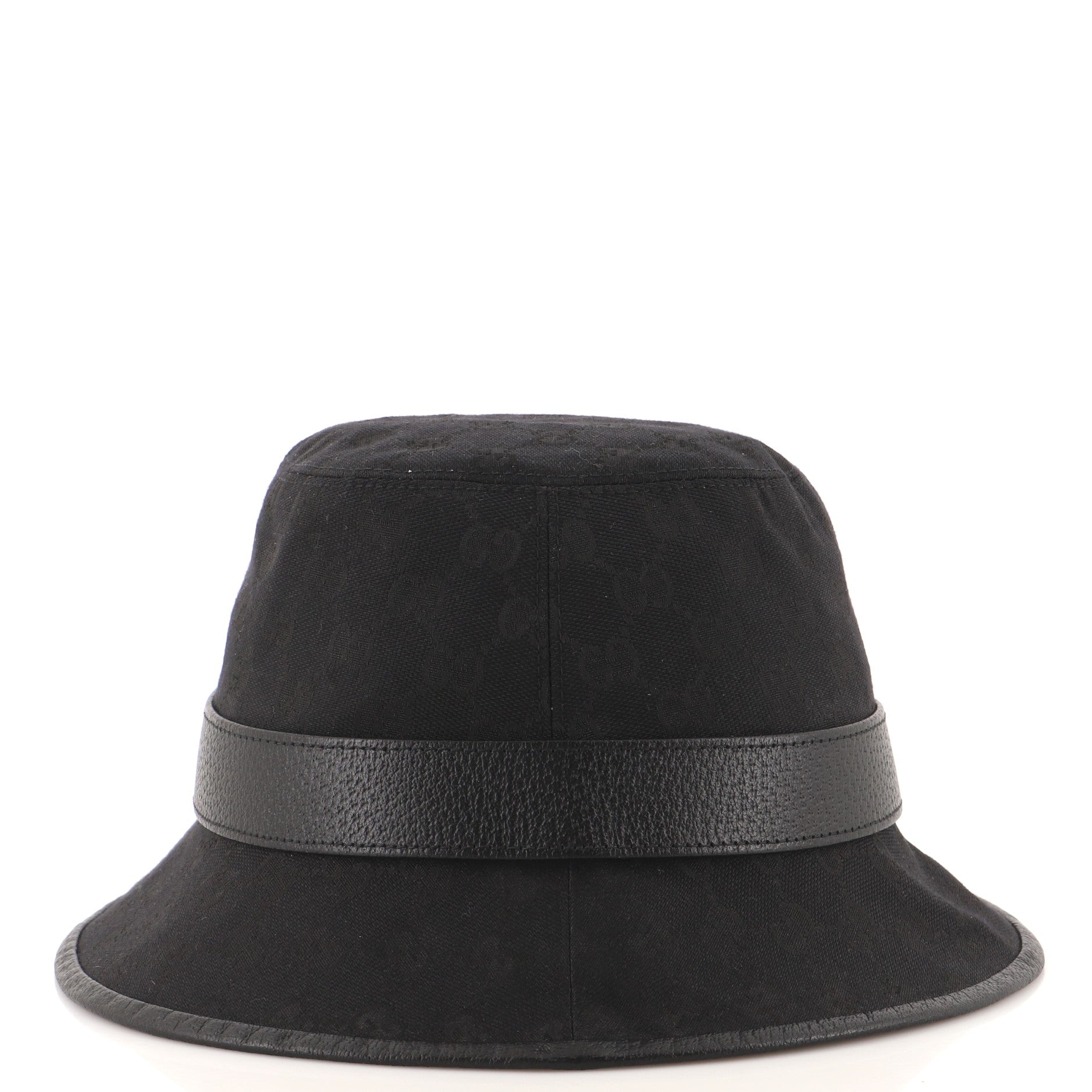 GG Logo Bucket Hat GG Canvas with Leather XXL