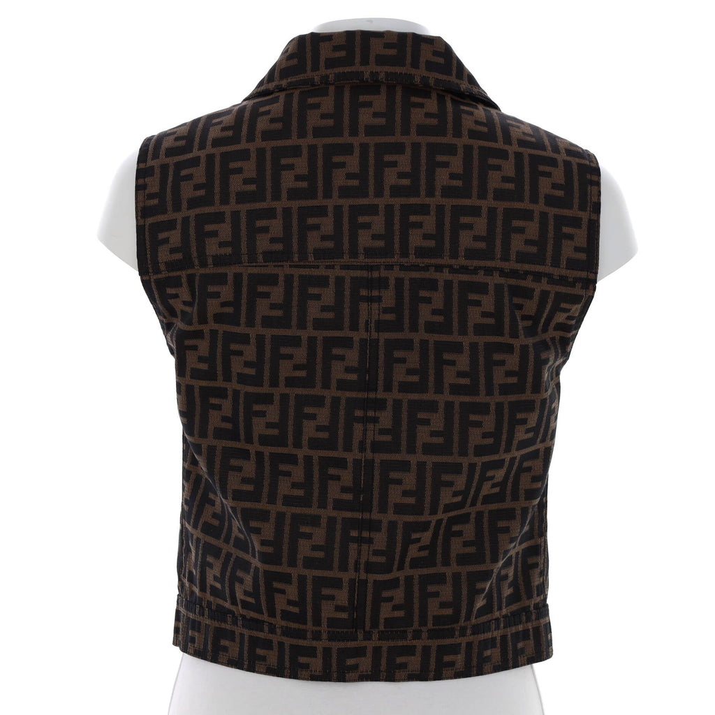 Women’s Vintage Button-Up Vest Polyester Blend