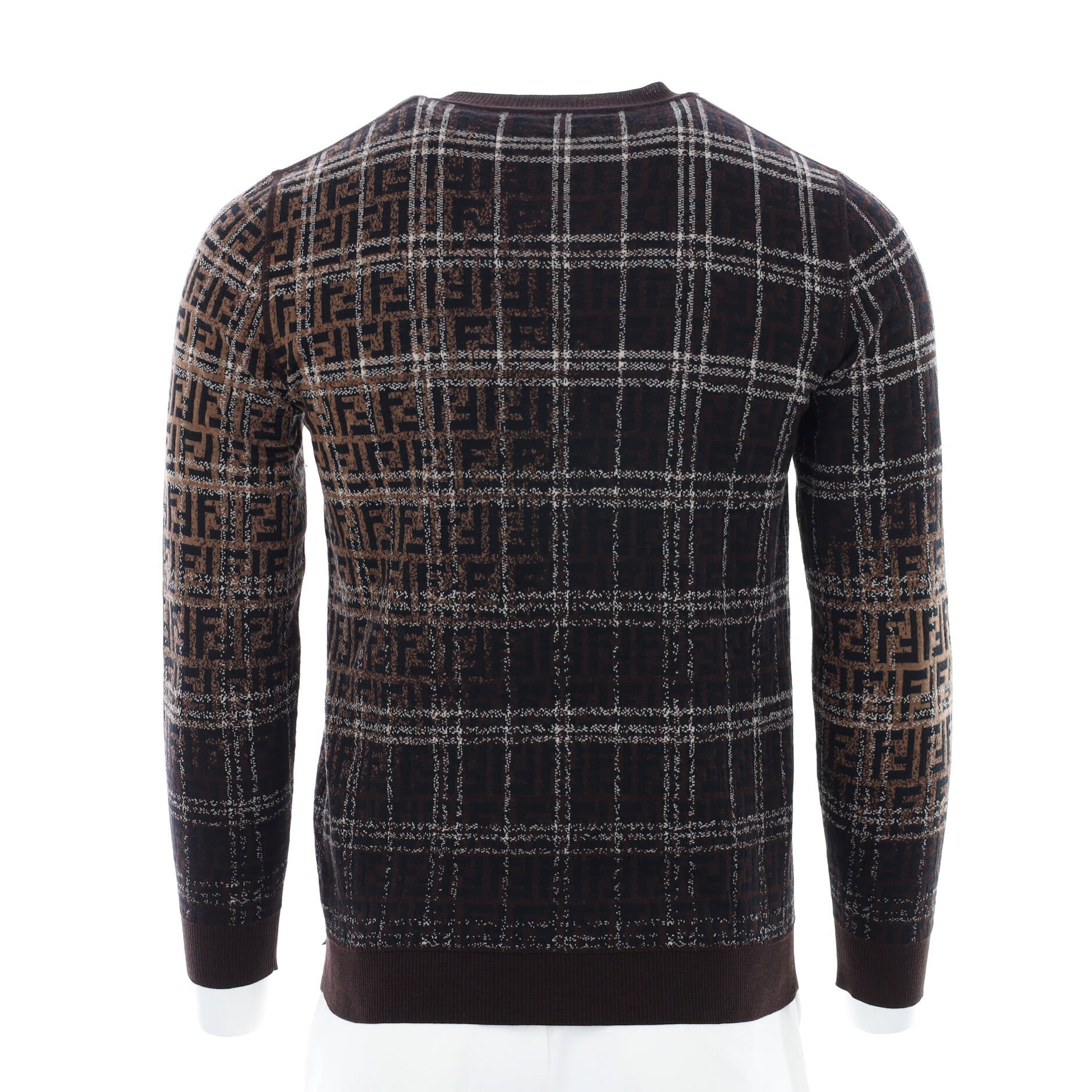 Men's Blurred FF Crewneck Sweater Wool