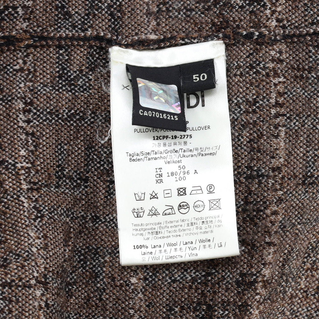 Men's Blurred FF Crewneck Sweater Wool