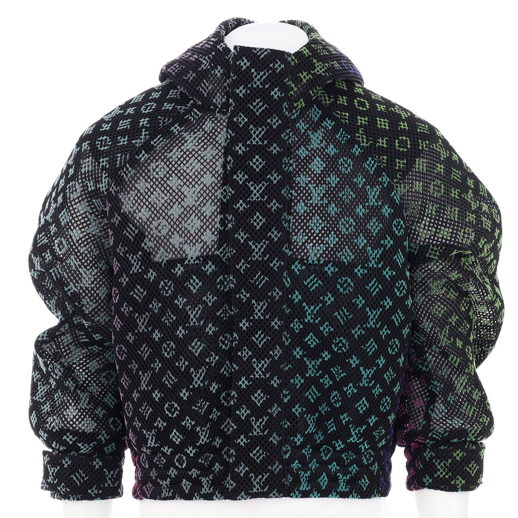 Men's Gradient Monogram Blouson Jacket Polyester Mesh