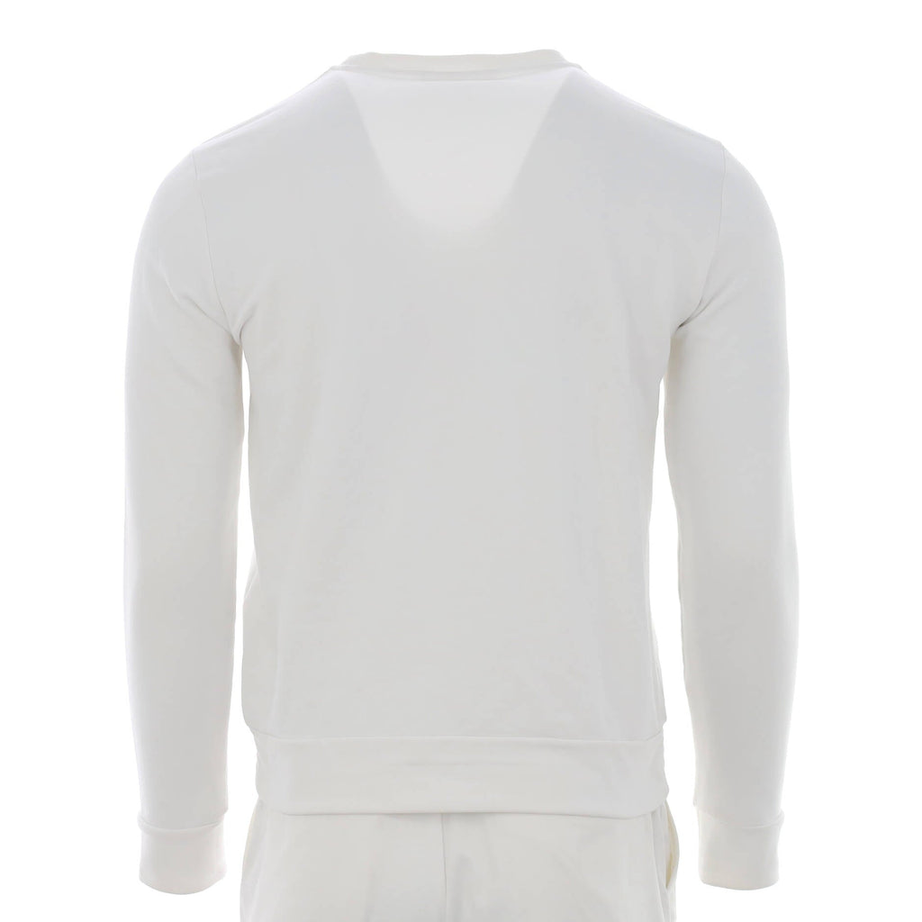 Men's Logo Tape Crewneck Sweatshirt Cotton Blend
