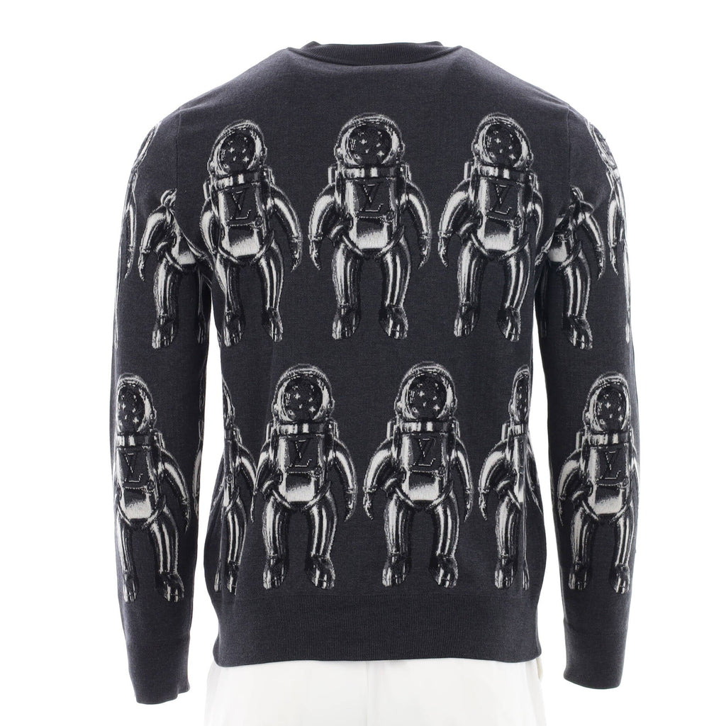 Men's Astronaut Crewneck Sweater Silk and Cotton Blend