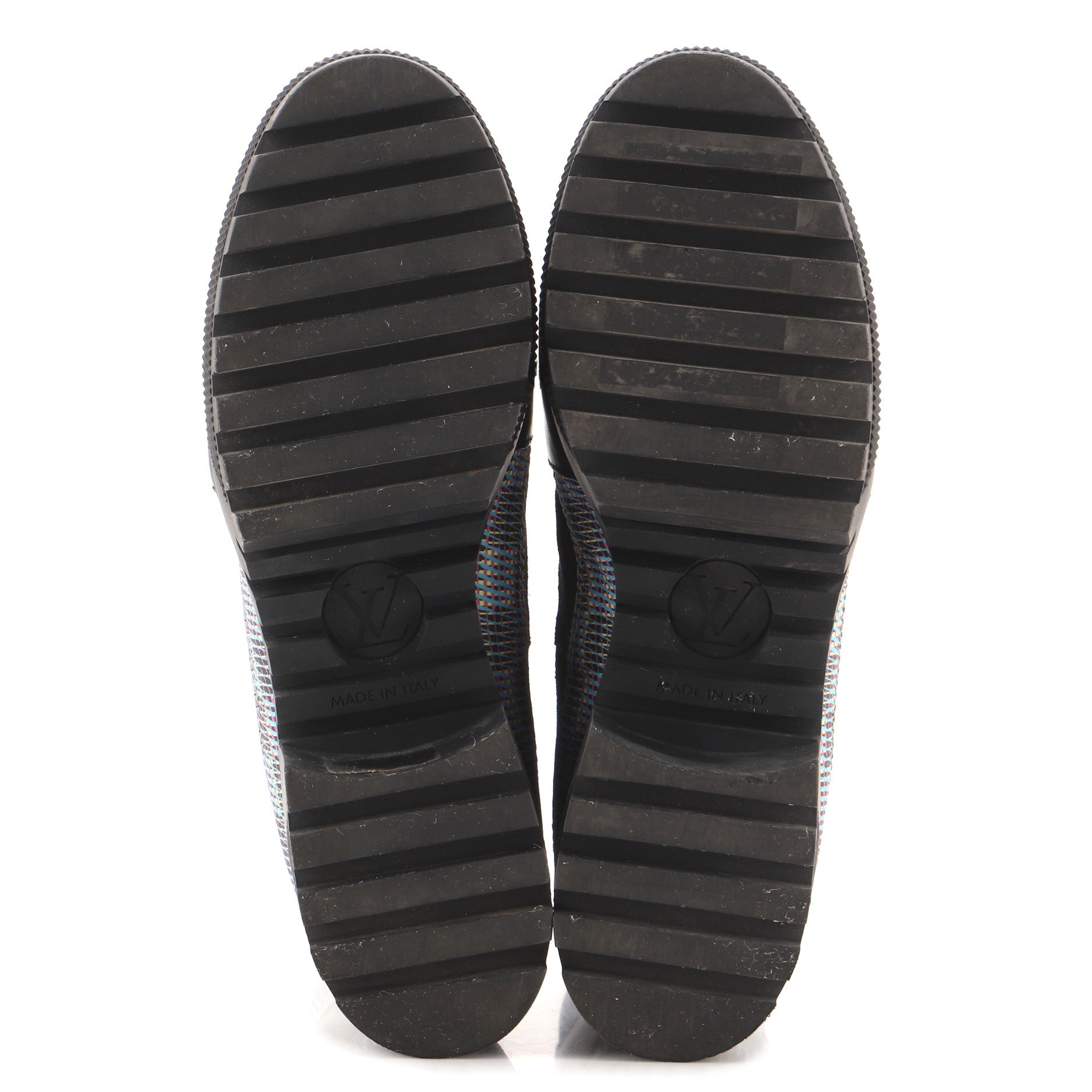 Women's Laureate Platform Desert Boots Damier Monogram LV Pop Canvas with Suede and Leather