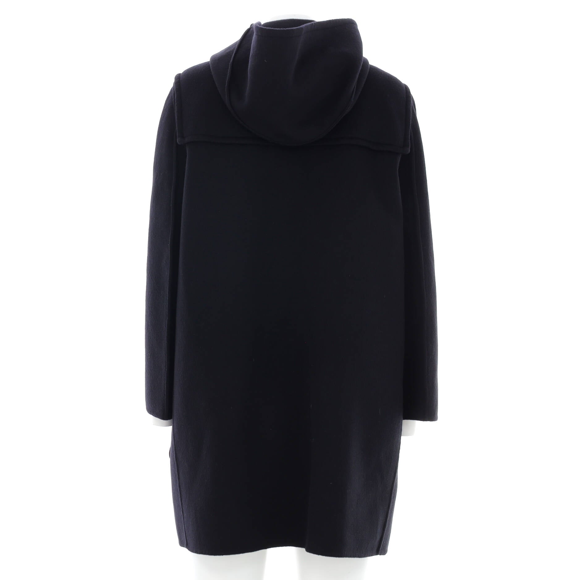 Women's Flower Buckle Hooded Coat Wool