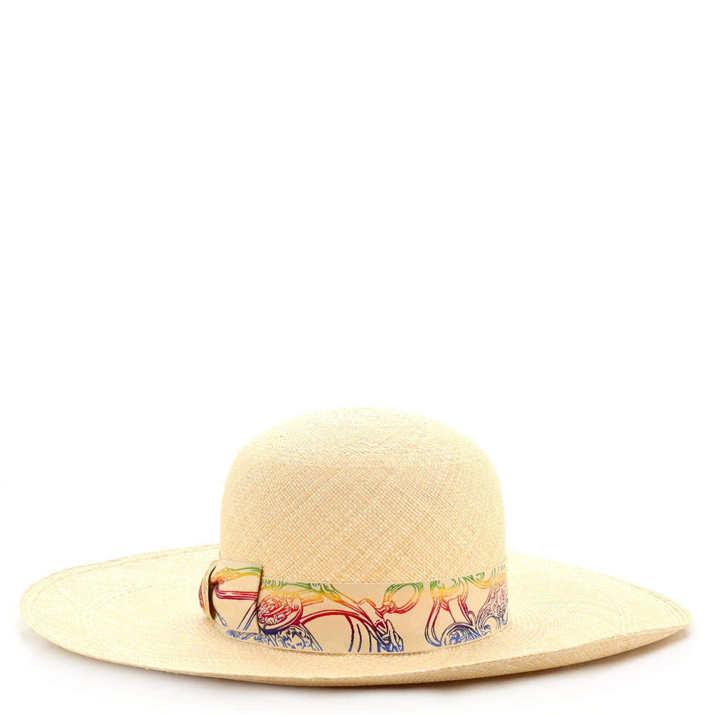 Trinidad Brides de Gala Wide Brim Hat Woven Straw XXL