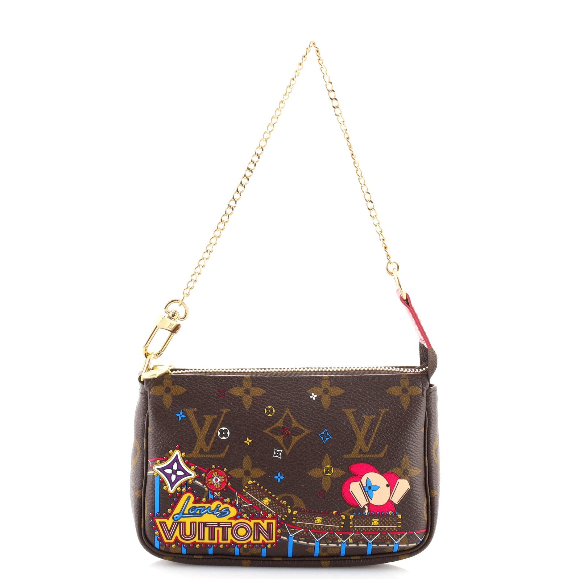 Pochette Accessoires Limited Edition Christmas Animation Monogram Canvas Mini