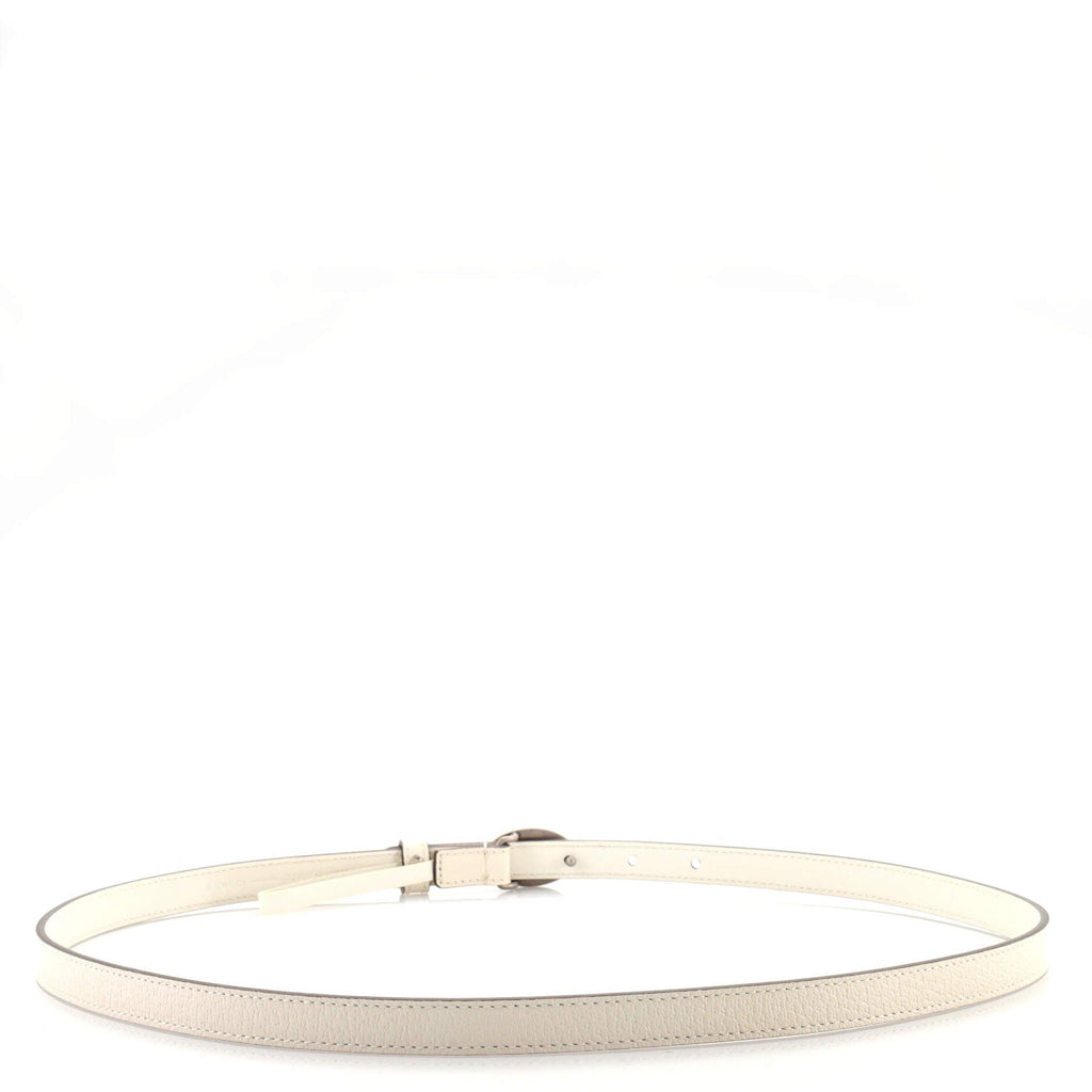 GG Oval Buckle Belt Leather with Enamel Thin 90