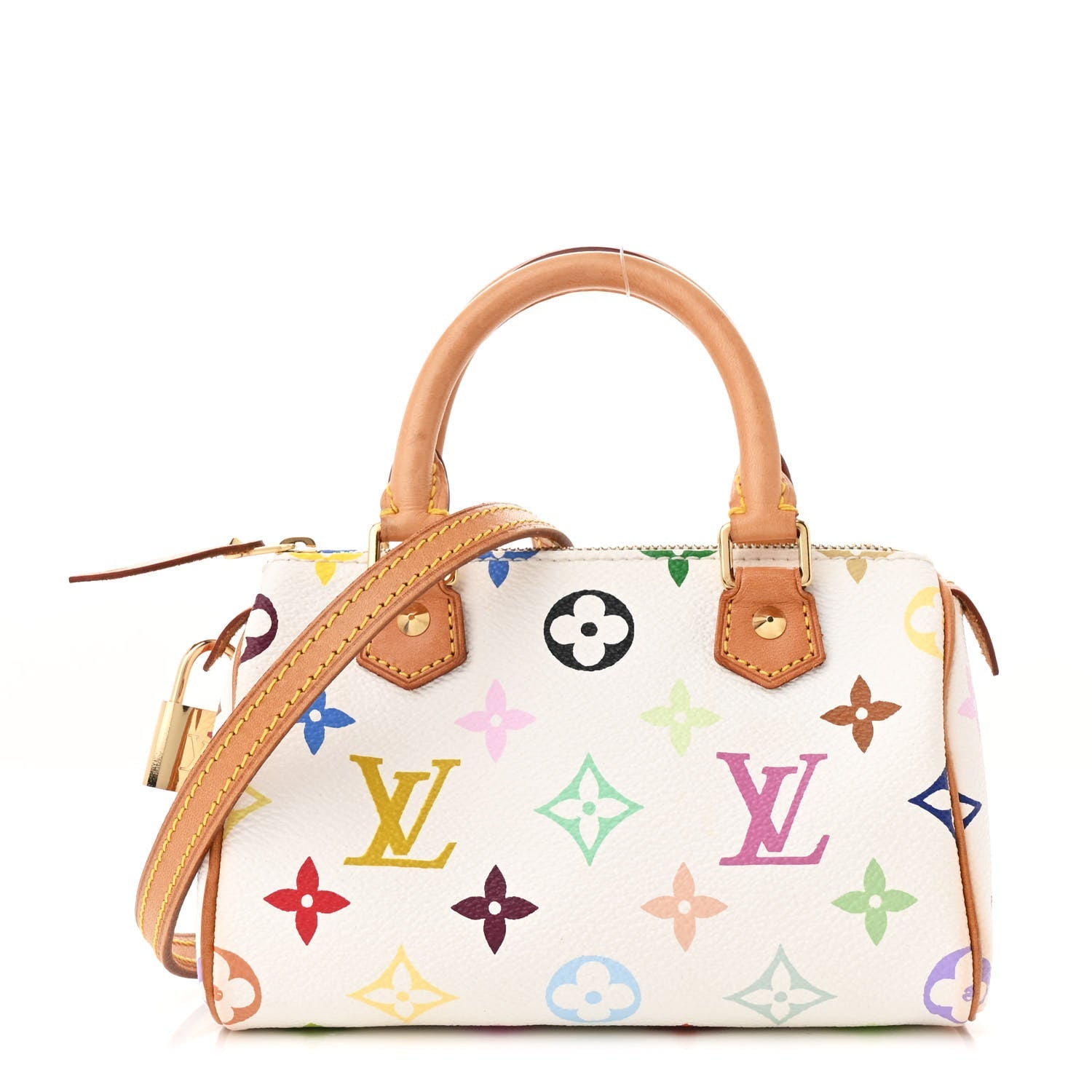 Monogram Multicolor Mini Sac HL Speedy White