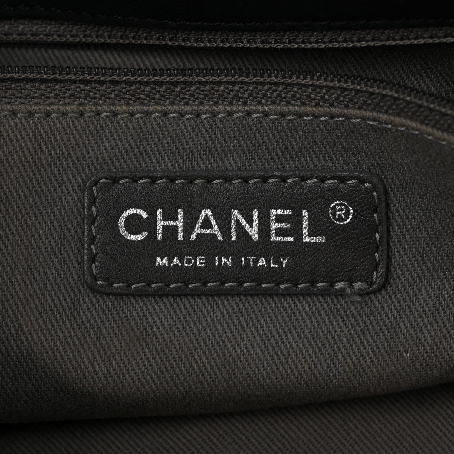 Iridescent Calfskin Glint Flap Black