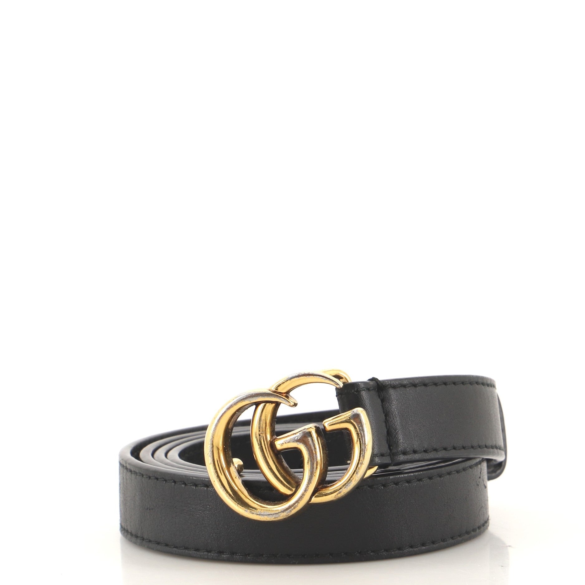 GG Marmont Belt Leather Thin 90