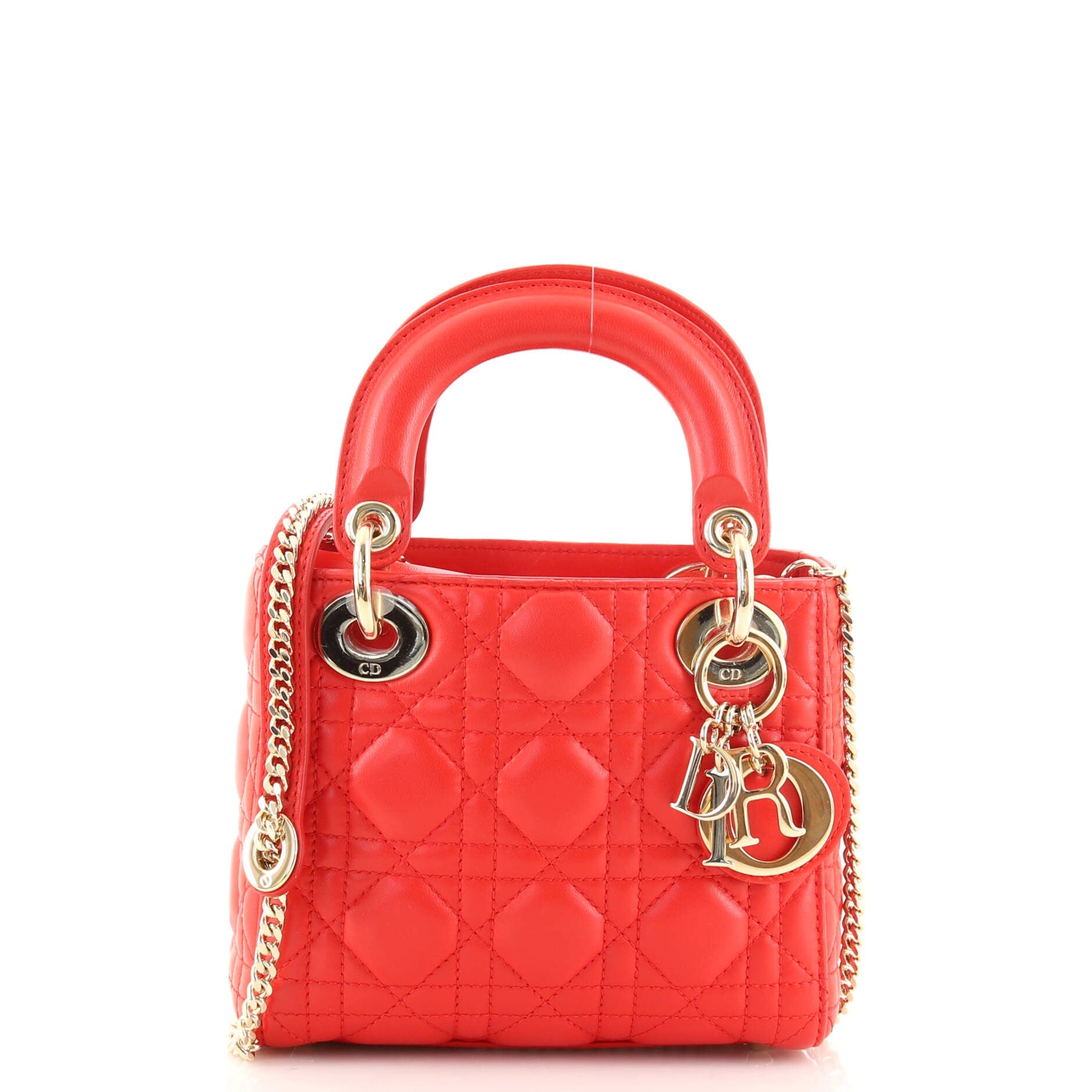 Lady Dior Bag Cannage Quilt Lambskin Mini