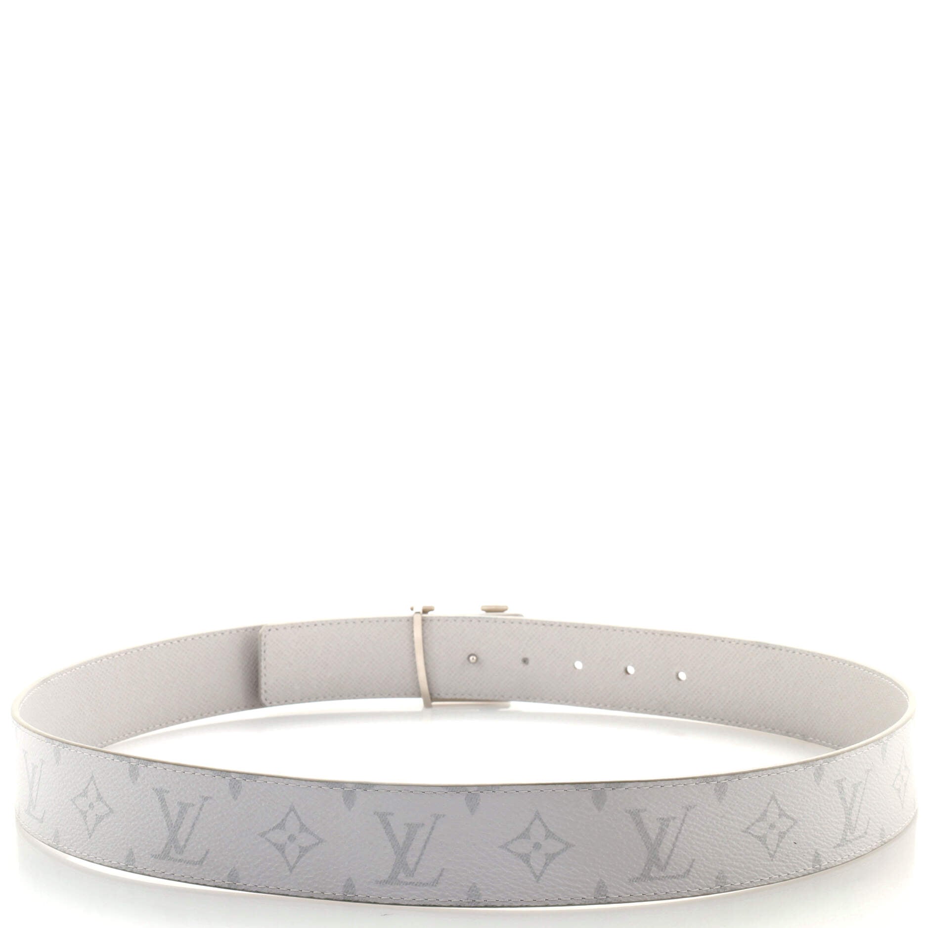 LV Initiales Reversible Belt Reverse Monogram Eclipse Canvas Wide 95