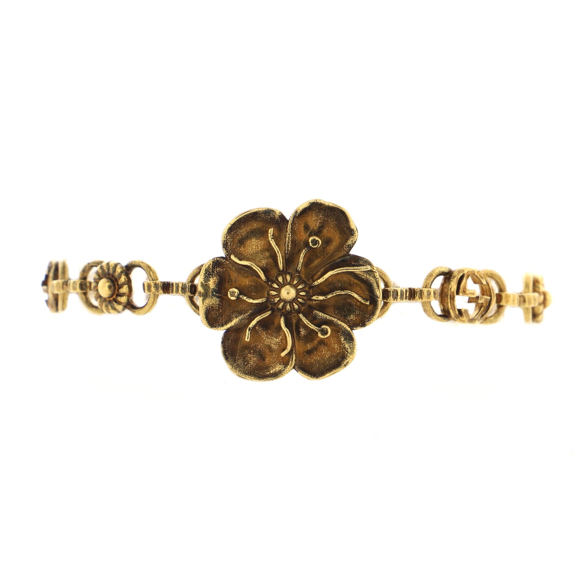 Flower Chain Bracelet Metal