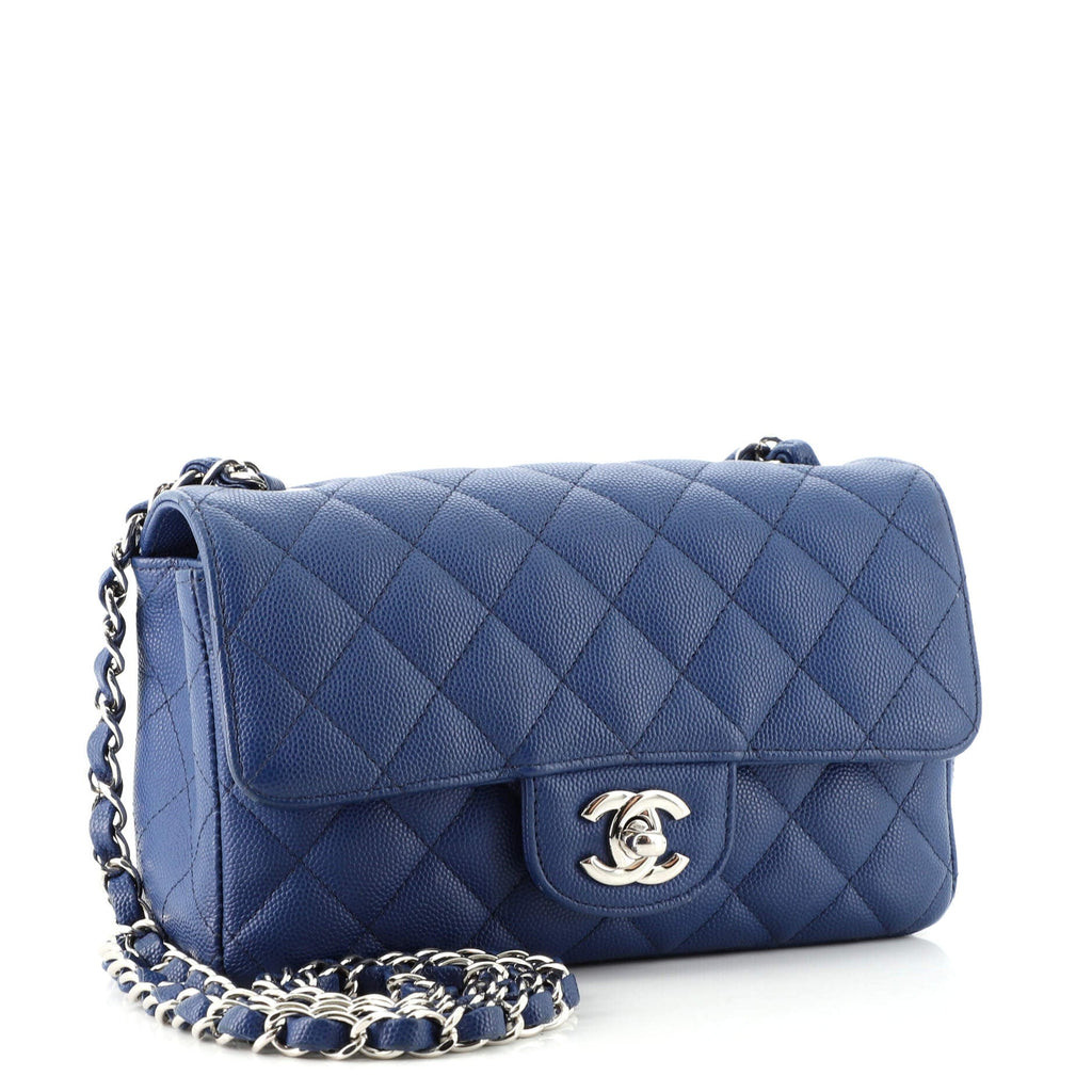 Classic Single Flap Bag Quilted Caviar Mini