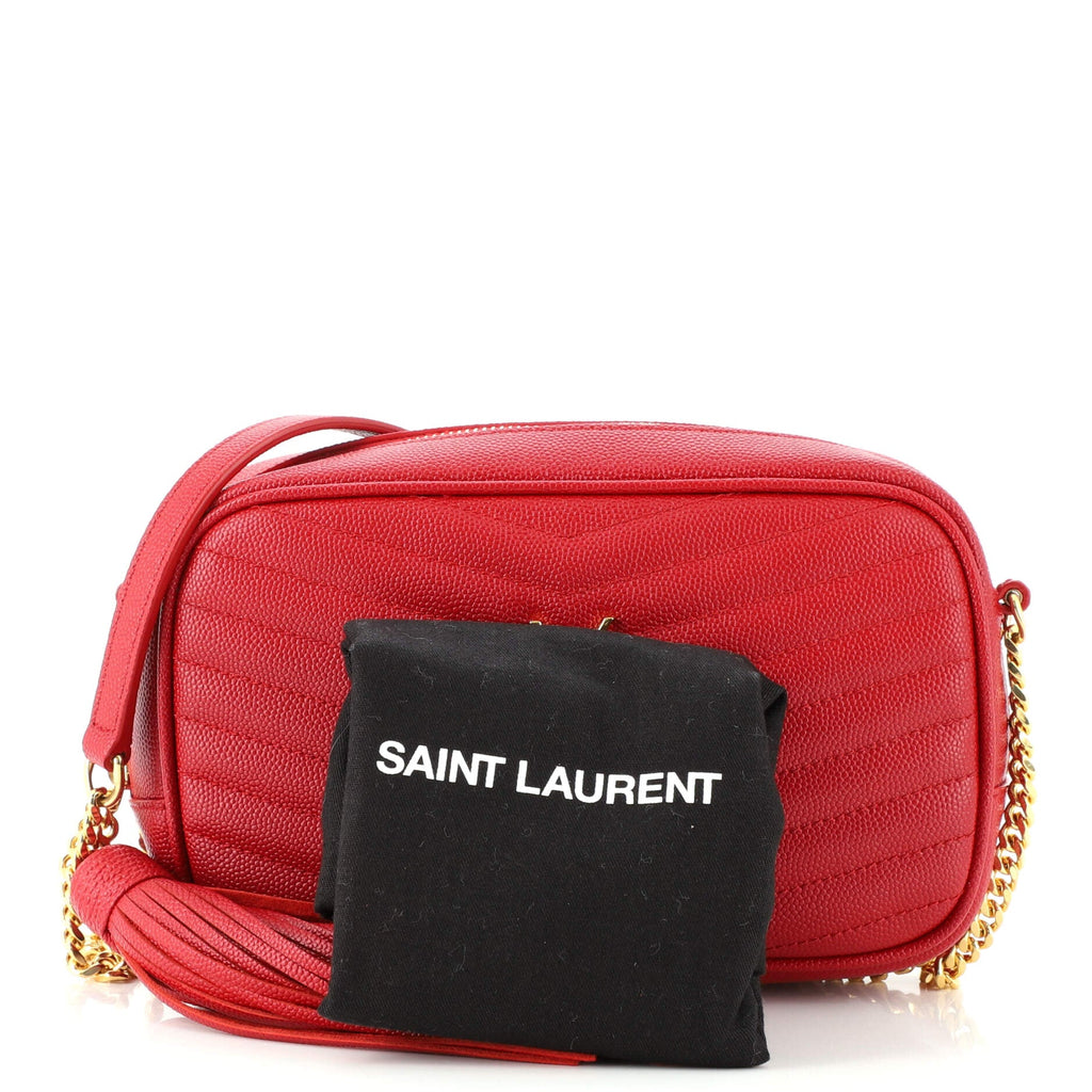 Lou Camera Bag Matelasse Chevron Leather Mini