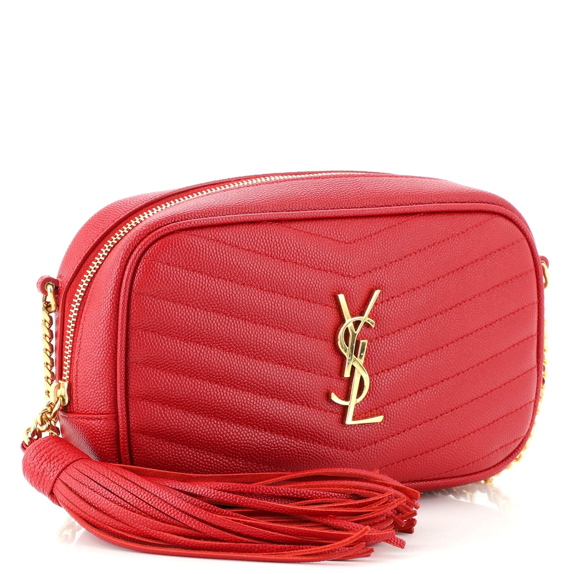 Lou Camera Bag Matelasse Chevron Leather Mini