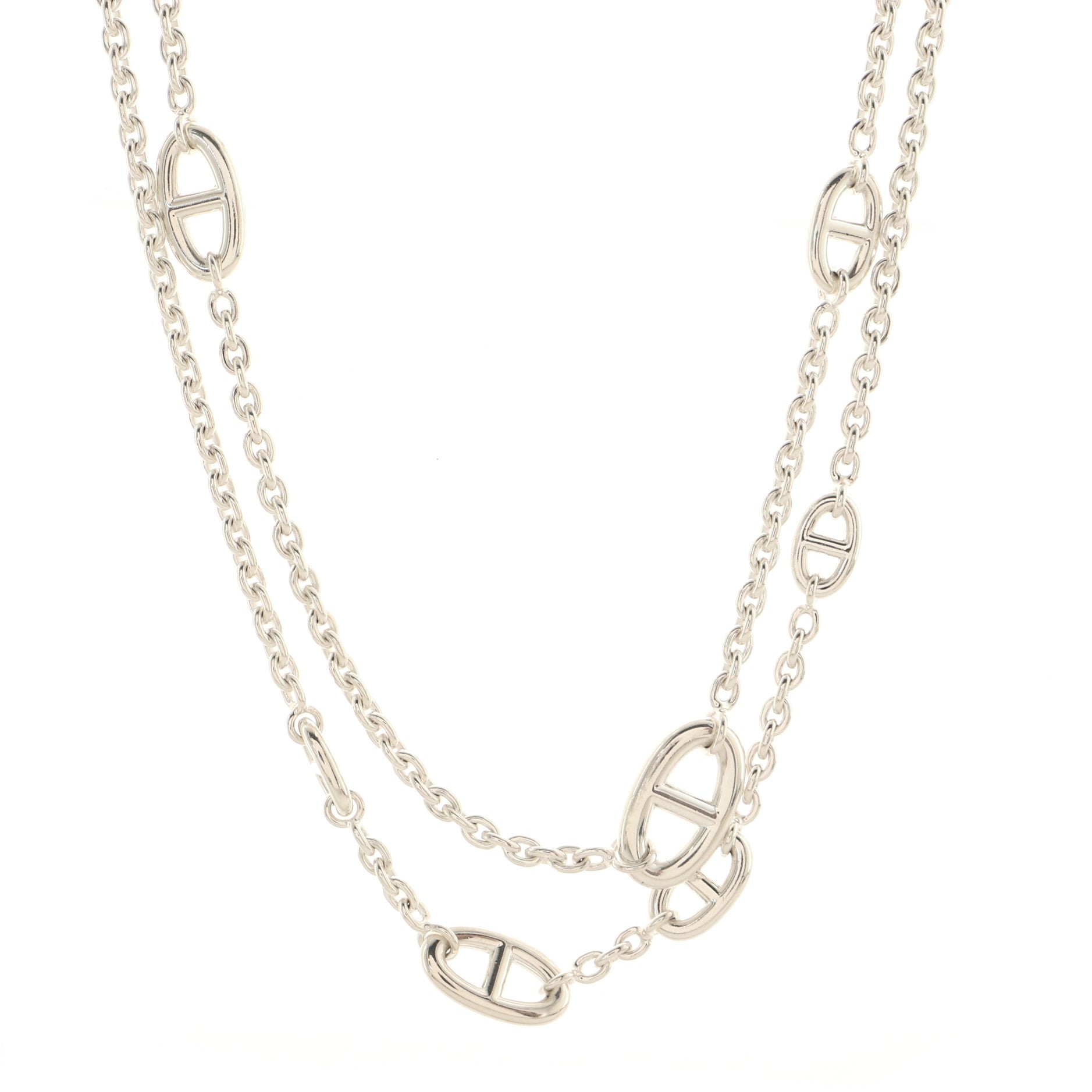 Farandole Long Necklace Sterling Silver 160