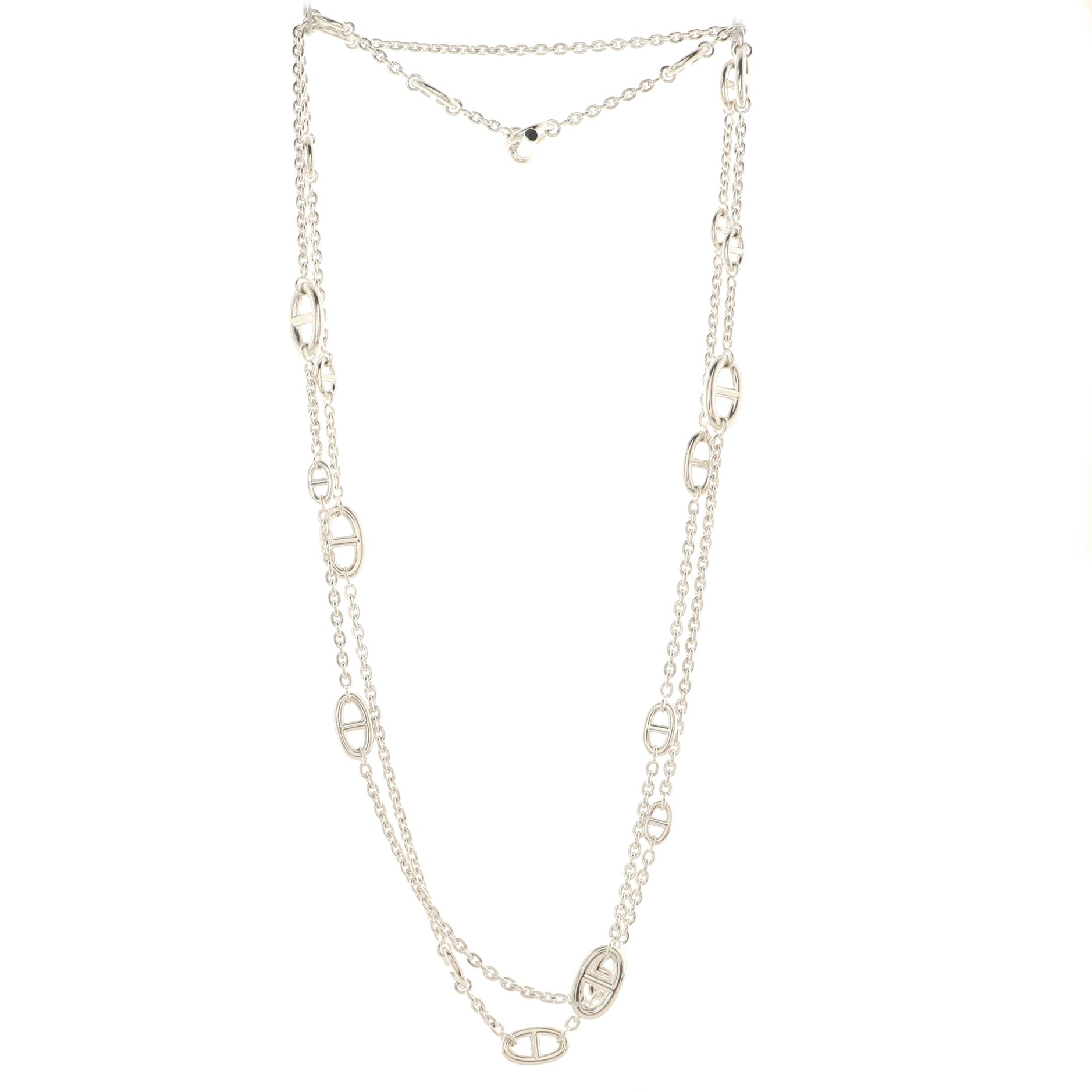 Farandole Long Necklace Sterling Silver 160