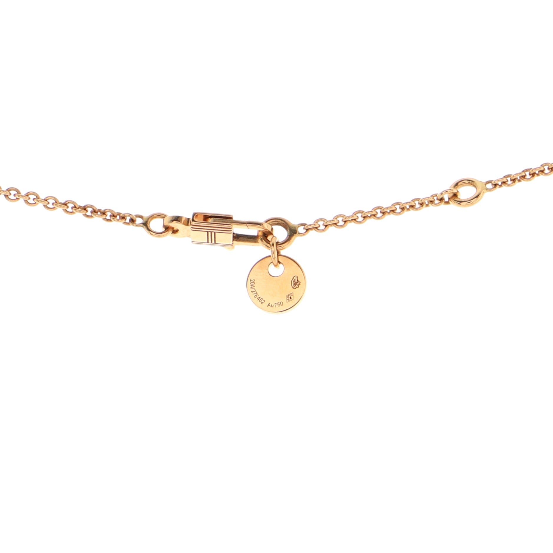 Amulettes Constance Pendant NM Necklace 18K Rose Gold with Black Jade