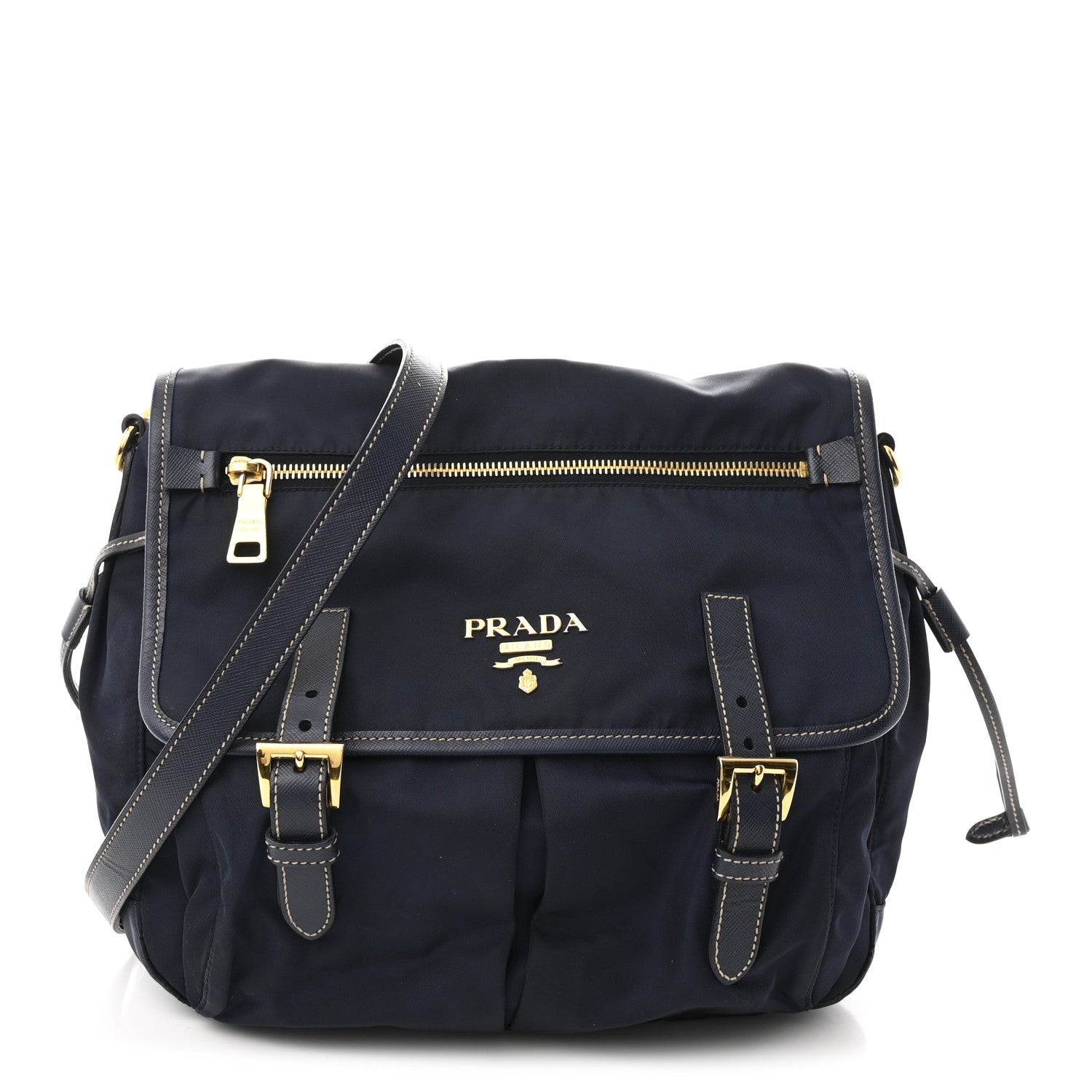 Nylon Vela Sport Saffiano Messenger Bag Baltico