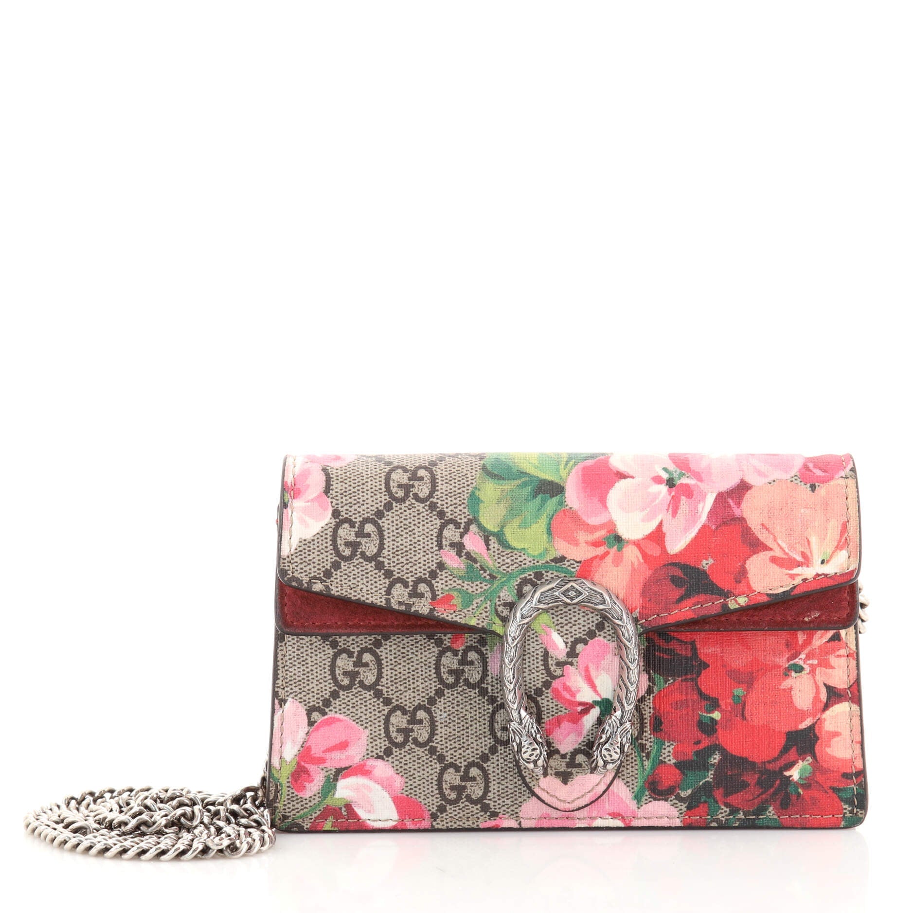 Dionysus Bag Blooms Print GG Coated Canvas Super Mini