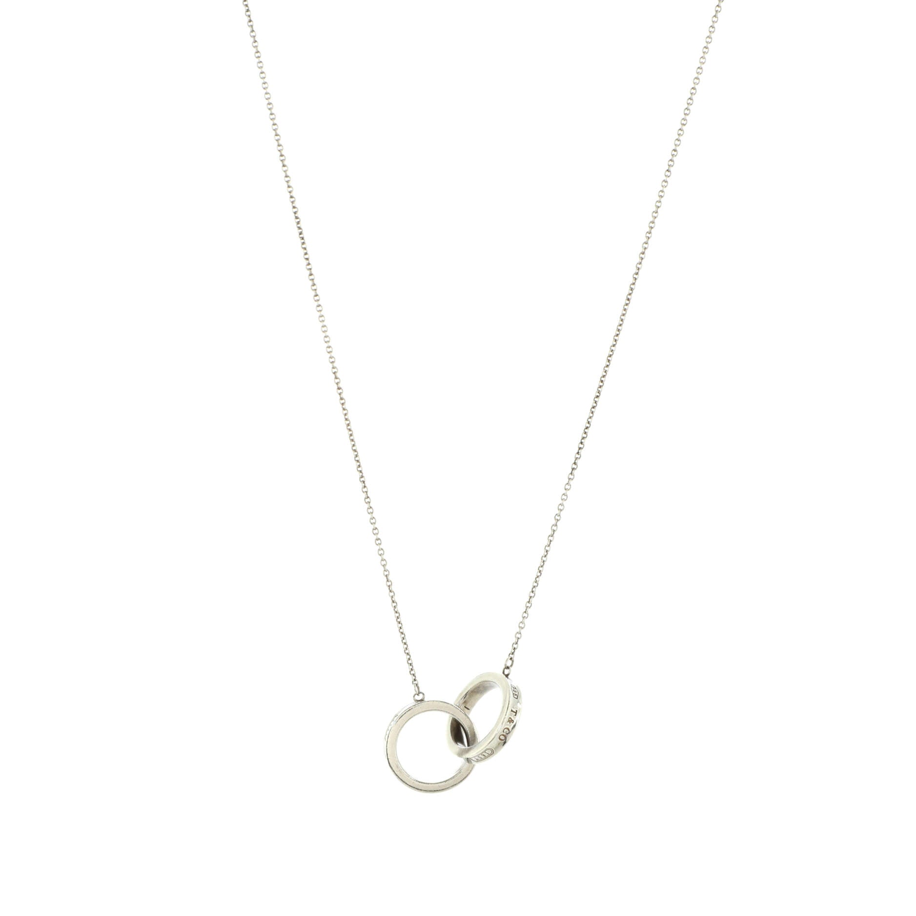 1837 Interlocking Circles Pendant Necklace Sterling Silver Small