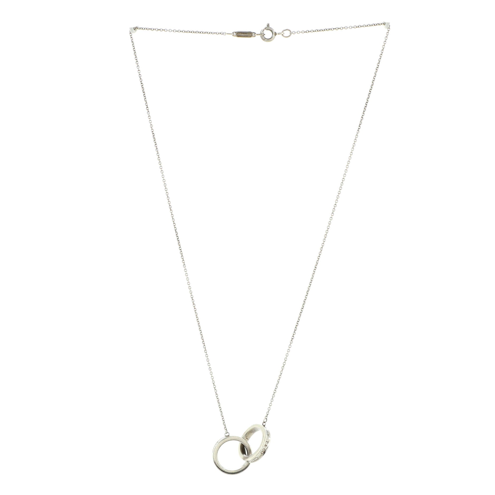 1837 Interlocking Circles Pendant Necklace Sterling Silver Small