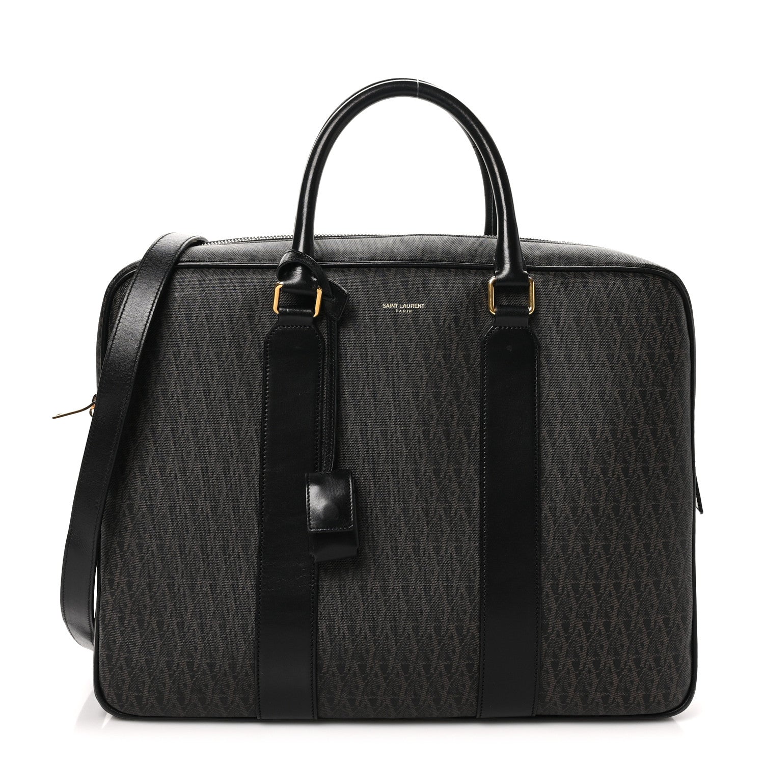 Toile Classic Monogram Rodeo Briefcase Black