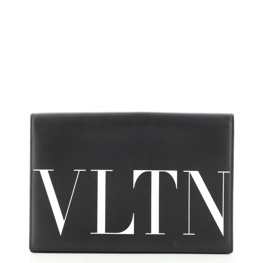VLTN Flap Clutch Leather