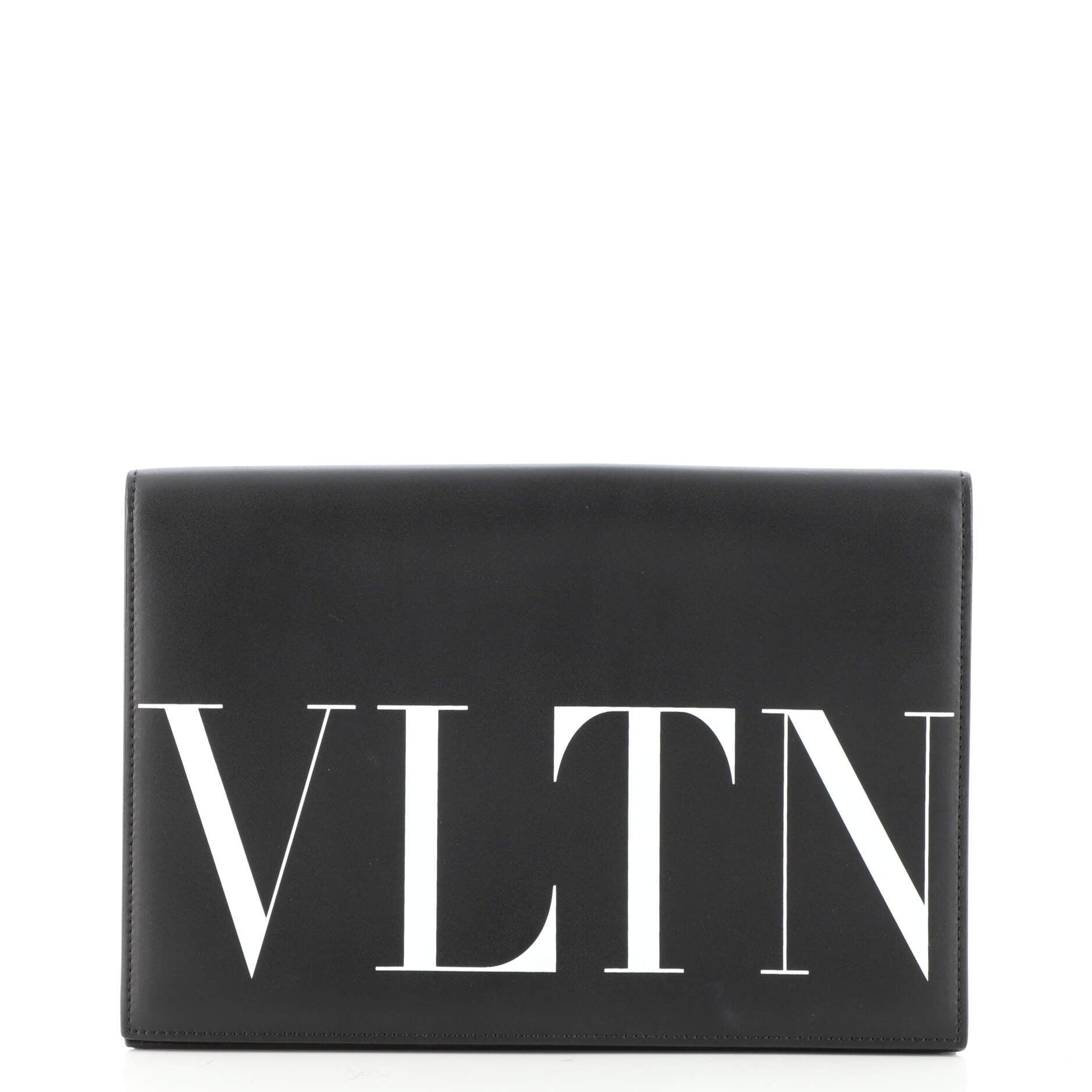 VLTN Flap Clutch Leather