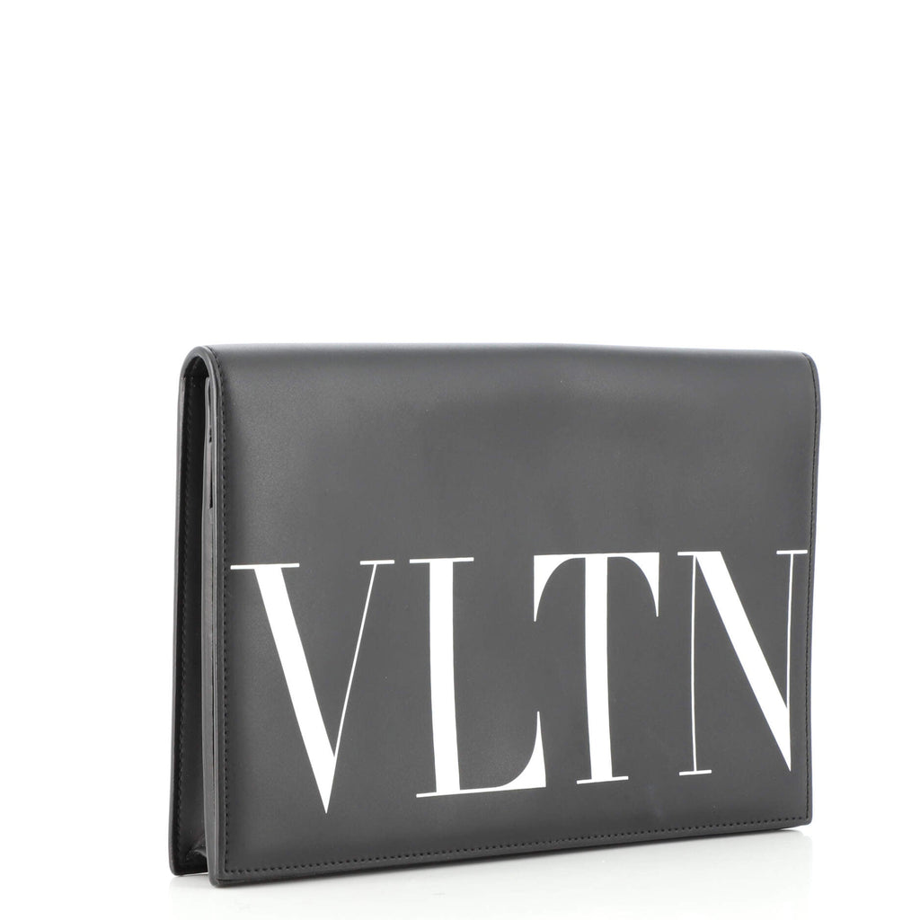VLTN Flap Clutch Leather