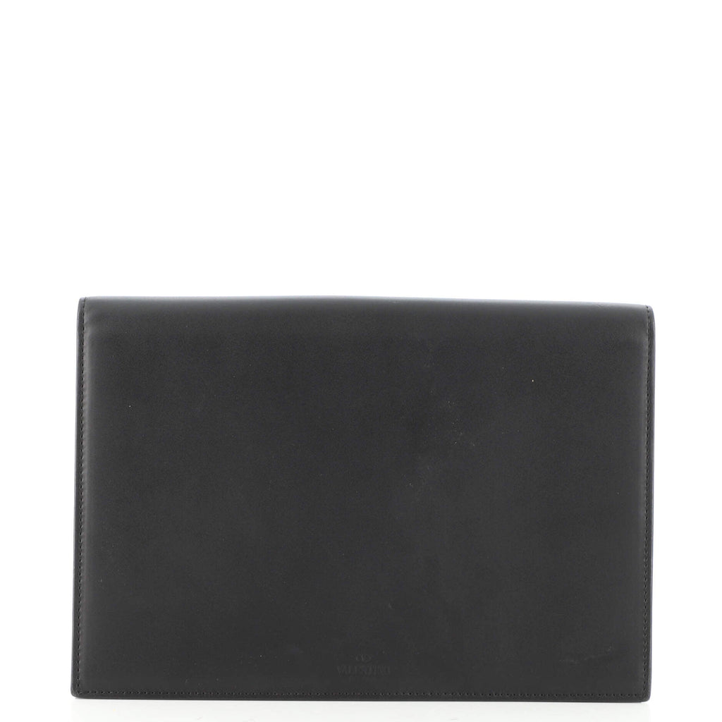 VLTN Flap Clutch Leather