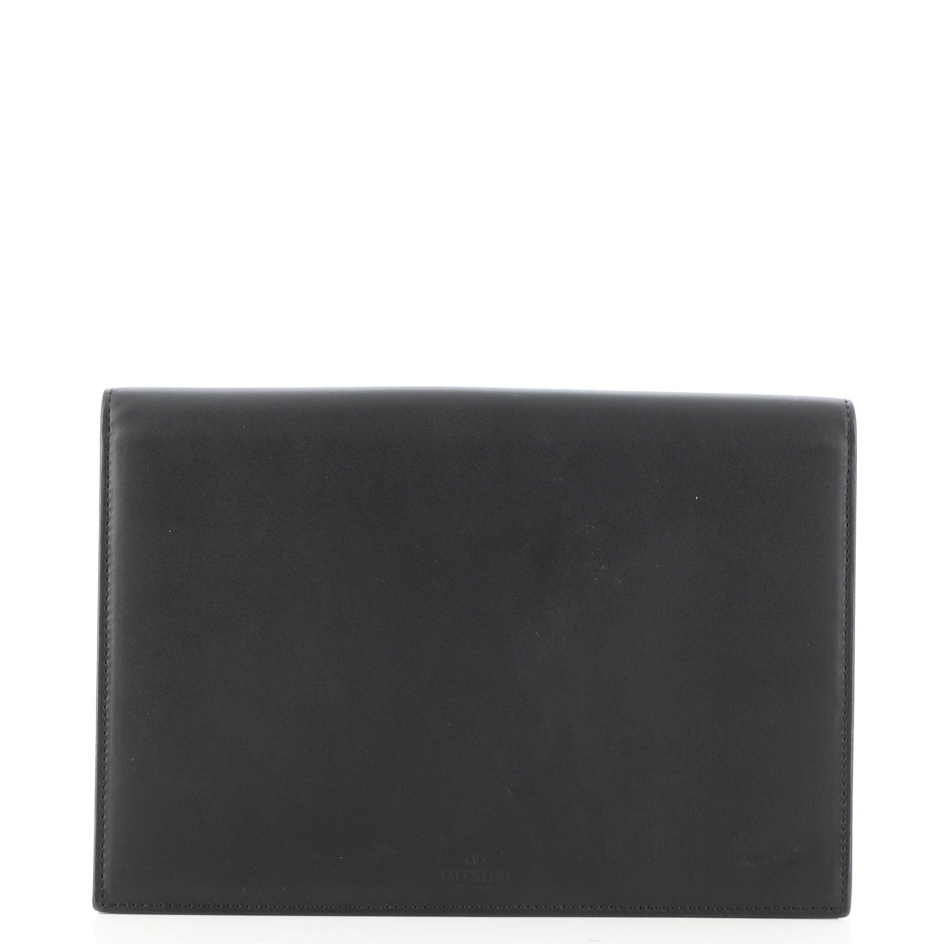 VLTN Flap Clutch Leather