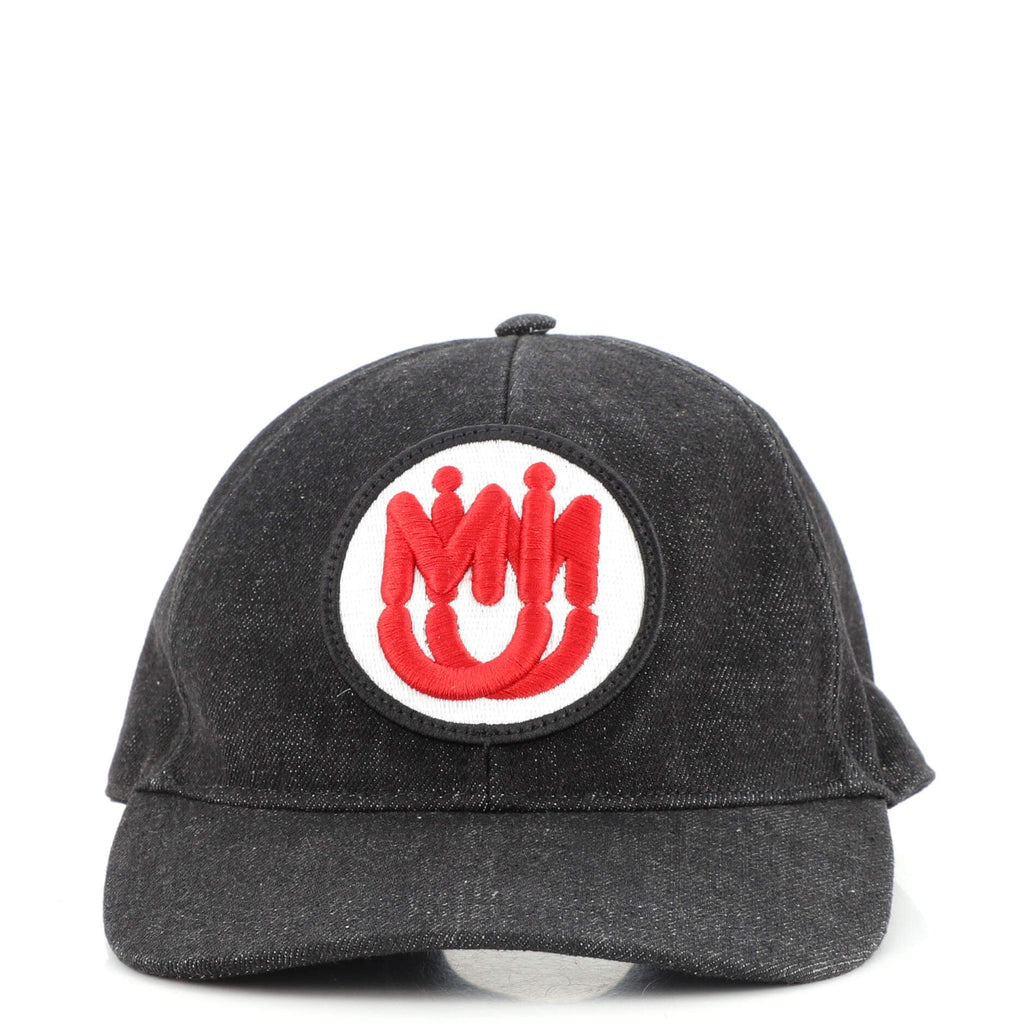 Round Logo Patch Baseball Cap Denim XXL