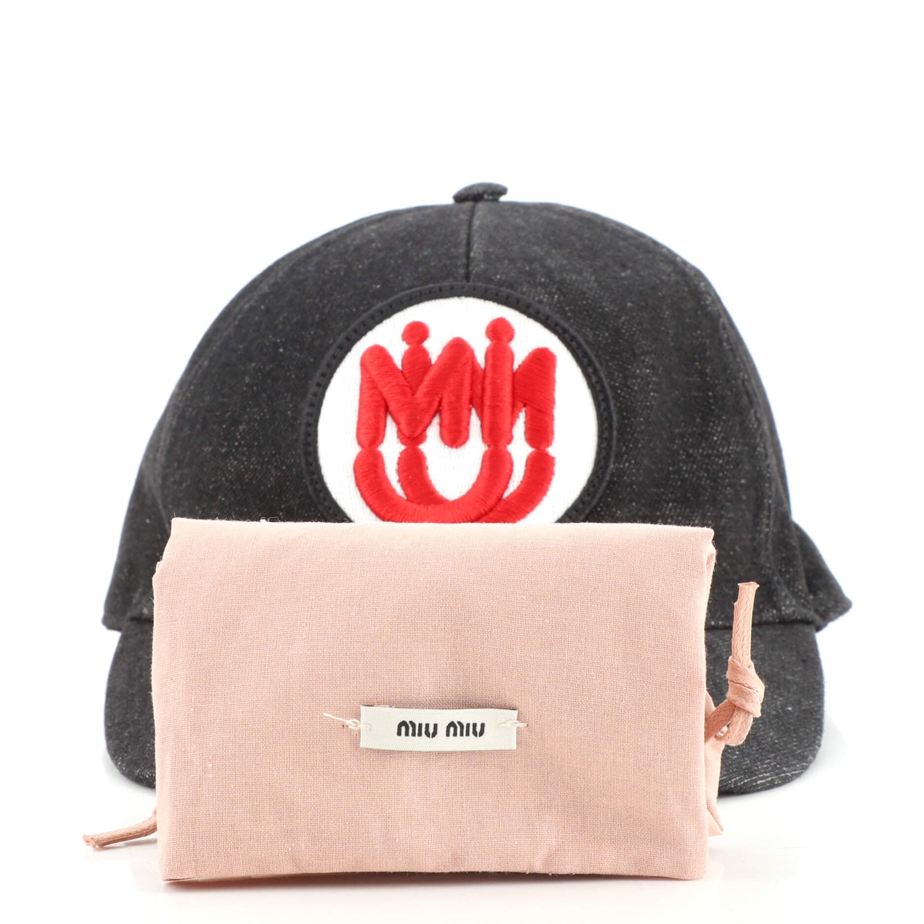 Round Logo Patch Baseball Cap Denim XXL