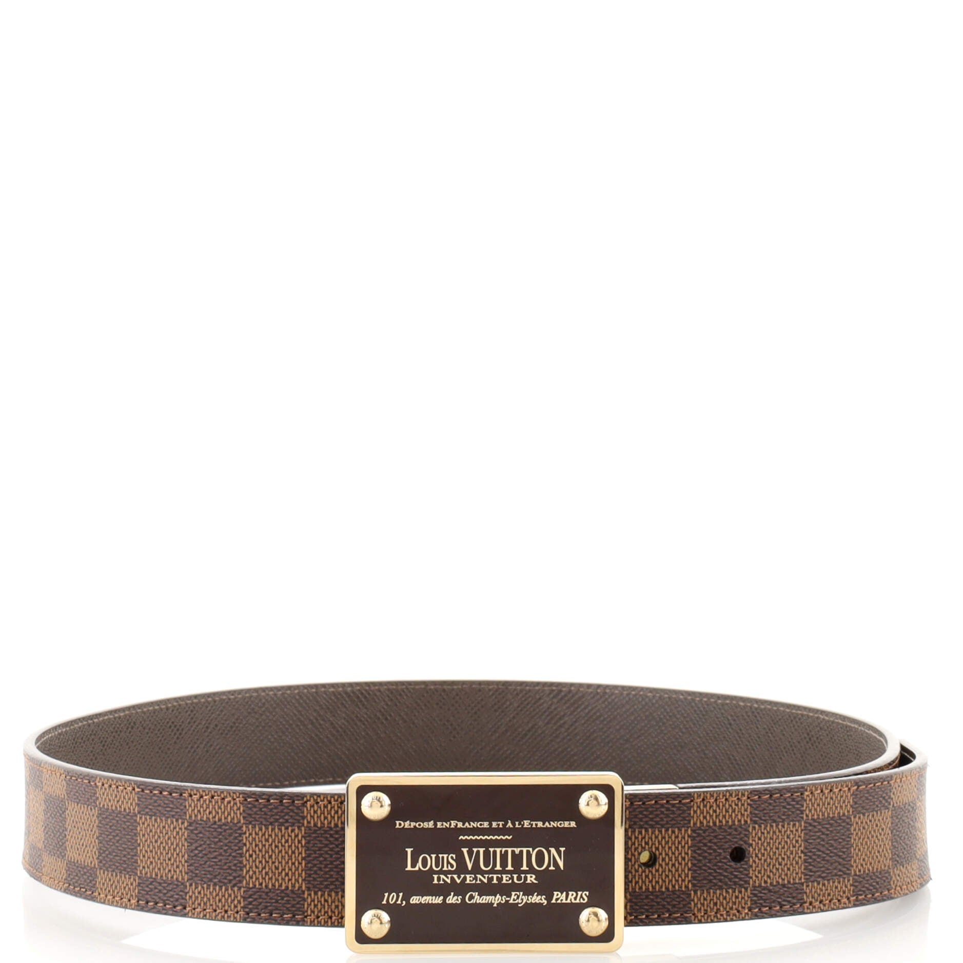 Inventeur Belt Damier Medium 85