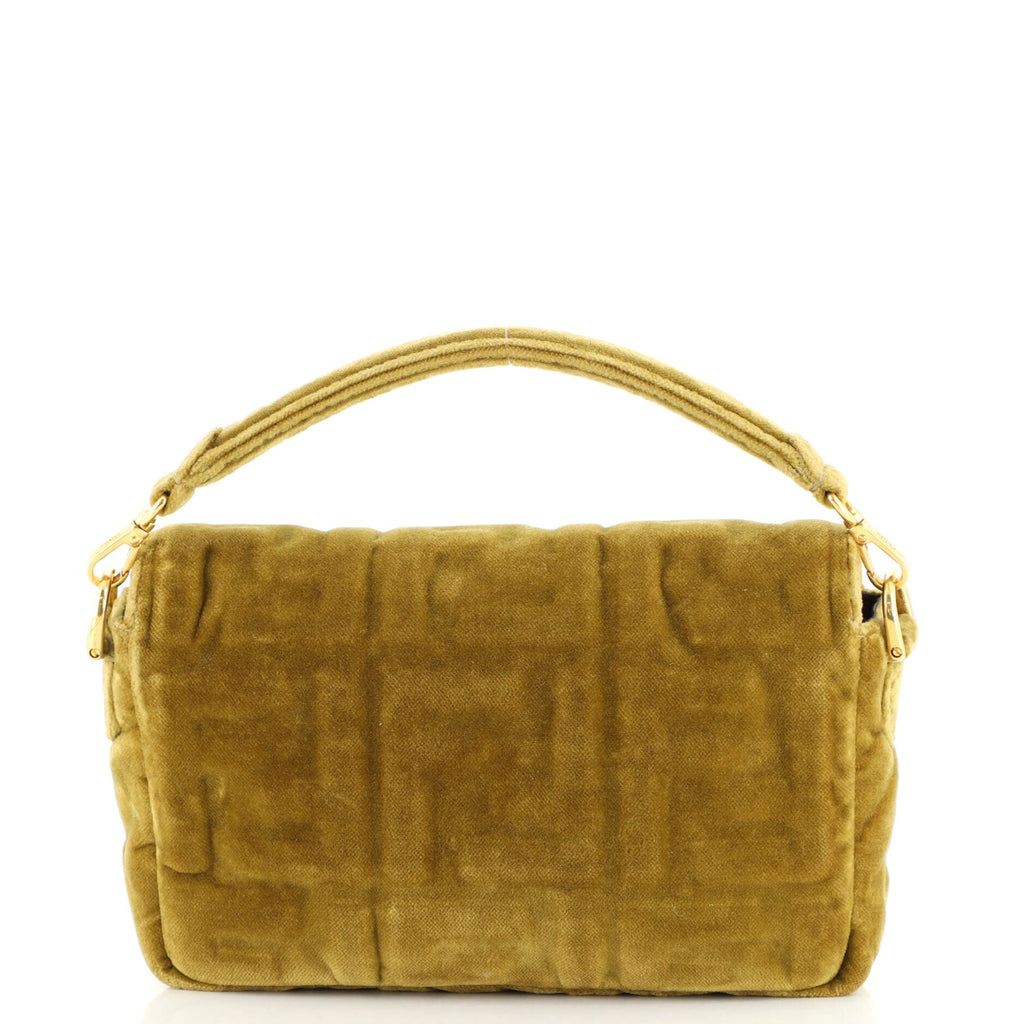 Baguette NM Bag Zucca Embossed Velvet Mini