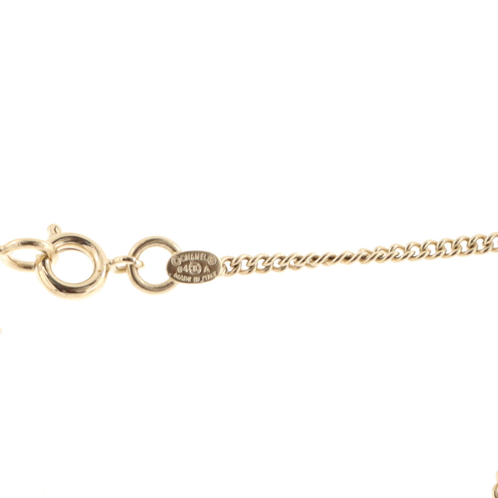 CC Lipstick Charm Bracelet Metal with Crystals and Resin