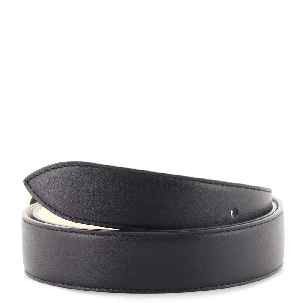 Interlocking G Reversible Belt Leather Medium 85