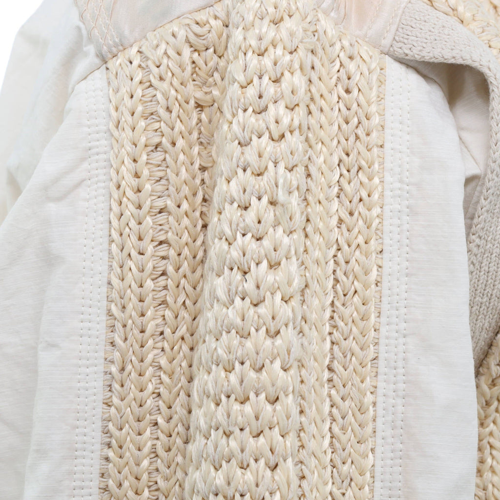 Women's Mixed Material Bomber Jacket Mixed Media