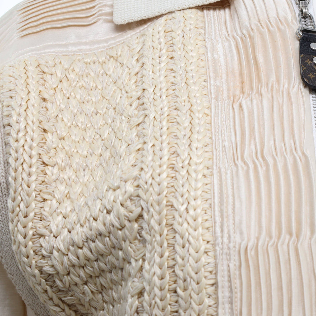 Women's Mixed Material Bomber Jacket Mixed Media