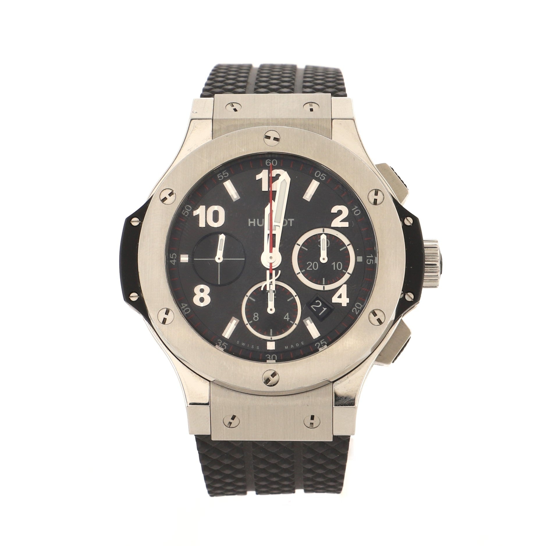 Big Bang Chronograph Automatic Watch Stainless Steel and Rubber 44
