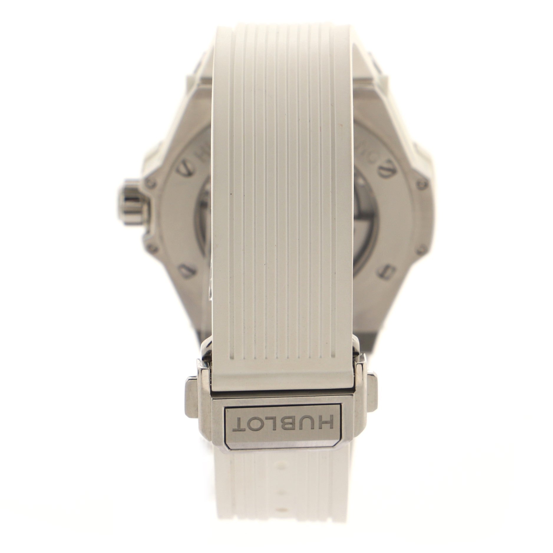 Big Bang One Click Automatic Watch Stainless Steel and Rubber with Diamond Bezel 39