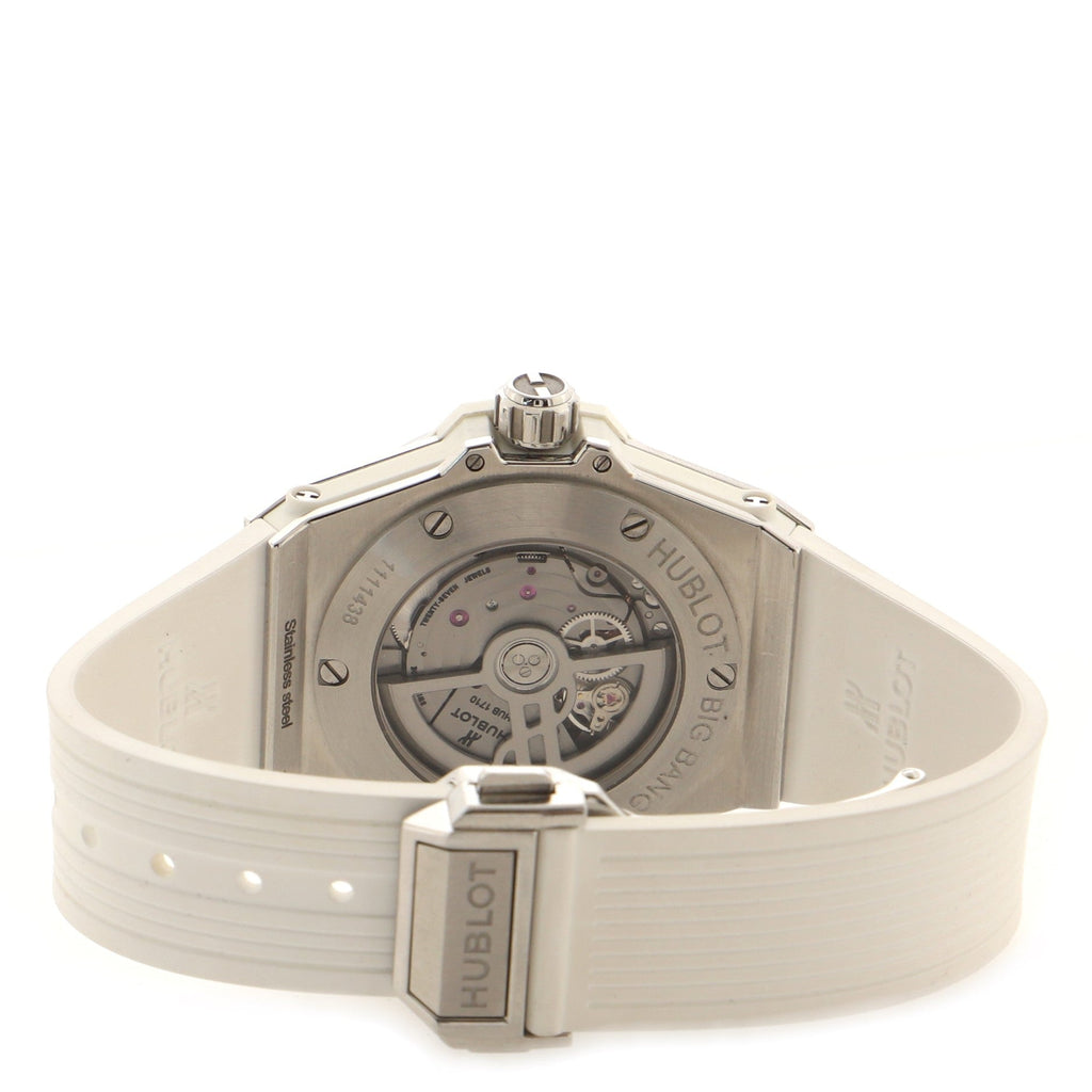 Big Bang One Click Automatic Watch Stainless Steel and Rubber with Diamond Bezel 39