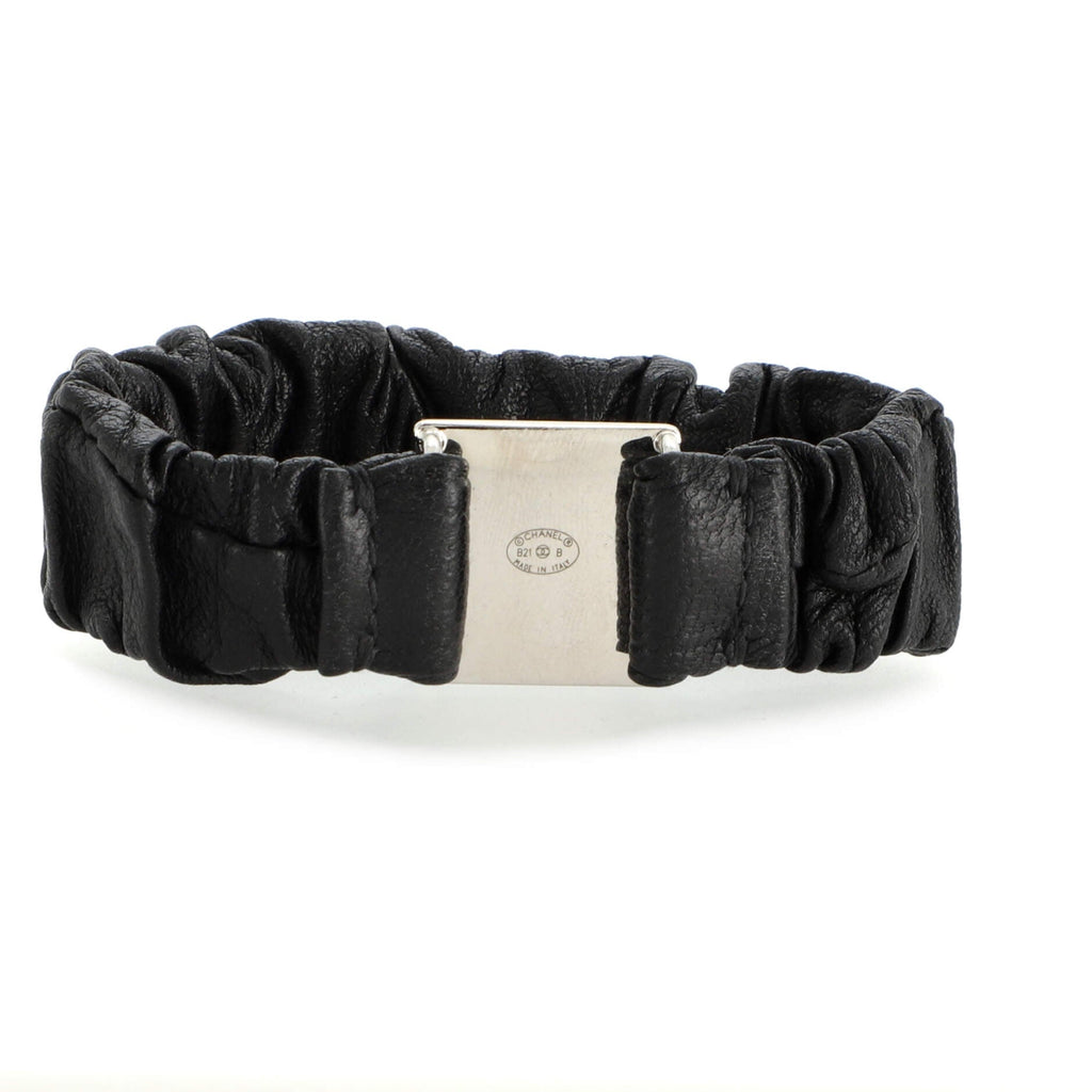 CC Scrunchie Metal and Leather XS