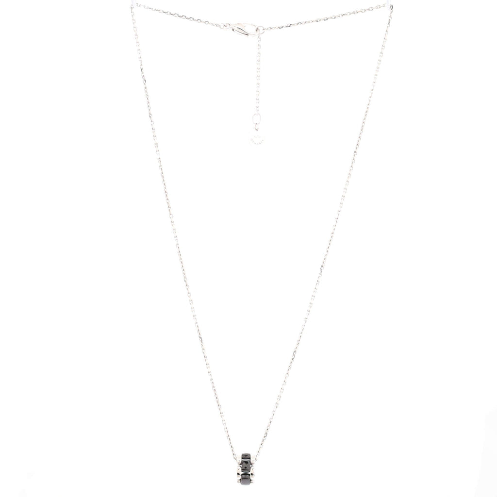 Ultra Pendant Necklace 18K White Golds and Ceramic