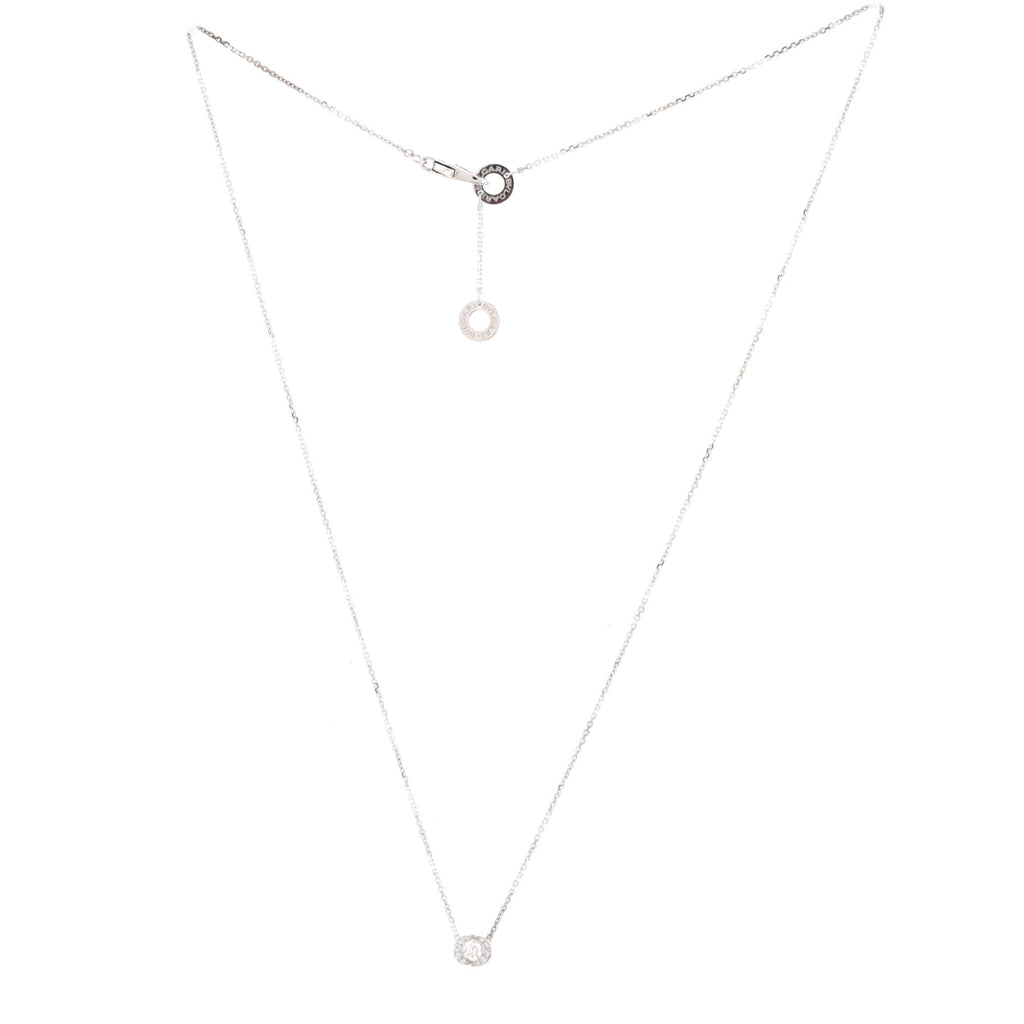Incontro D'amore Slide Pendant Necklace 18K White Gold with Diamonds