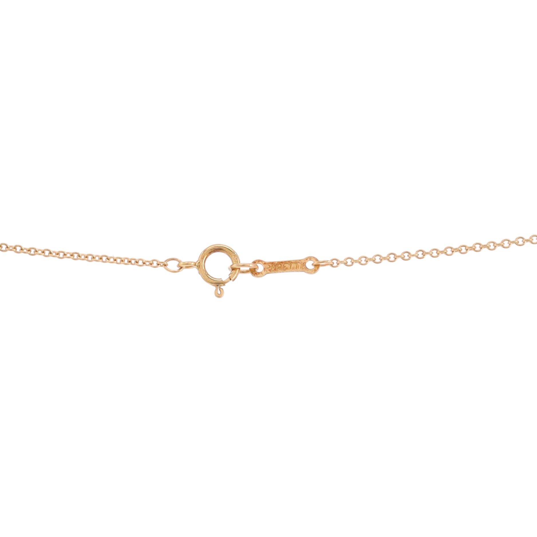 Elsa Peretti Double Loop Pendant Necklace 18K Yellow Gold