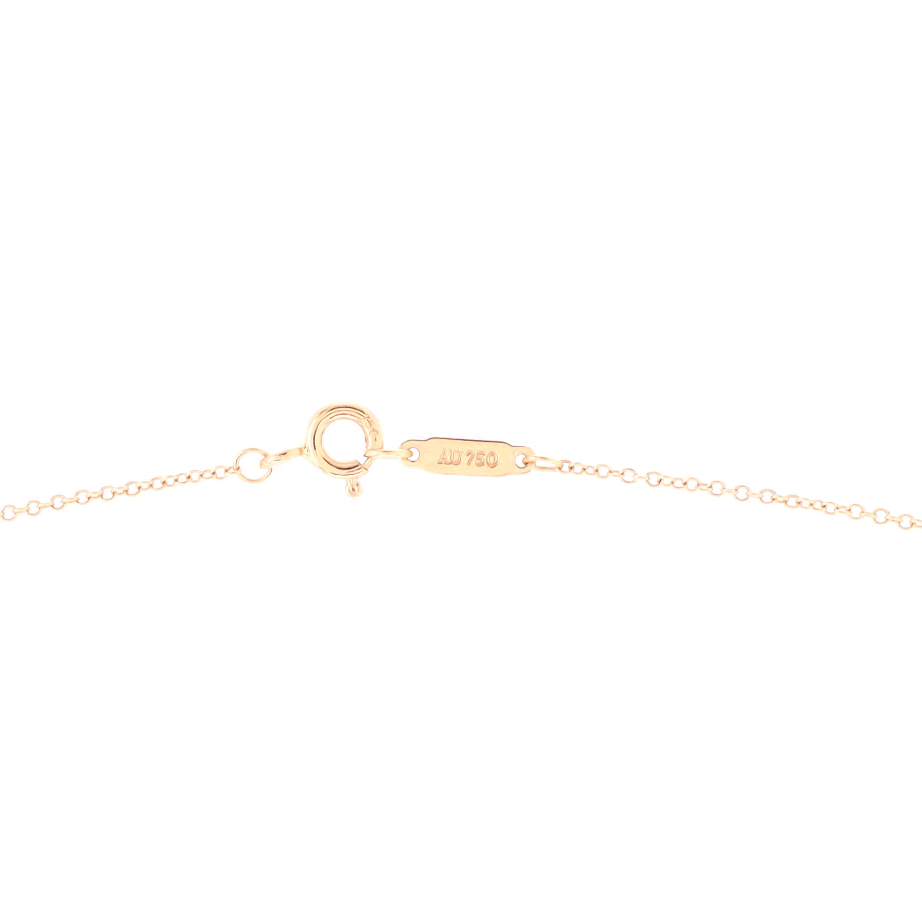 Key Pendant Necklace 18K Rose Gold Mini